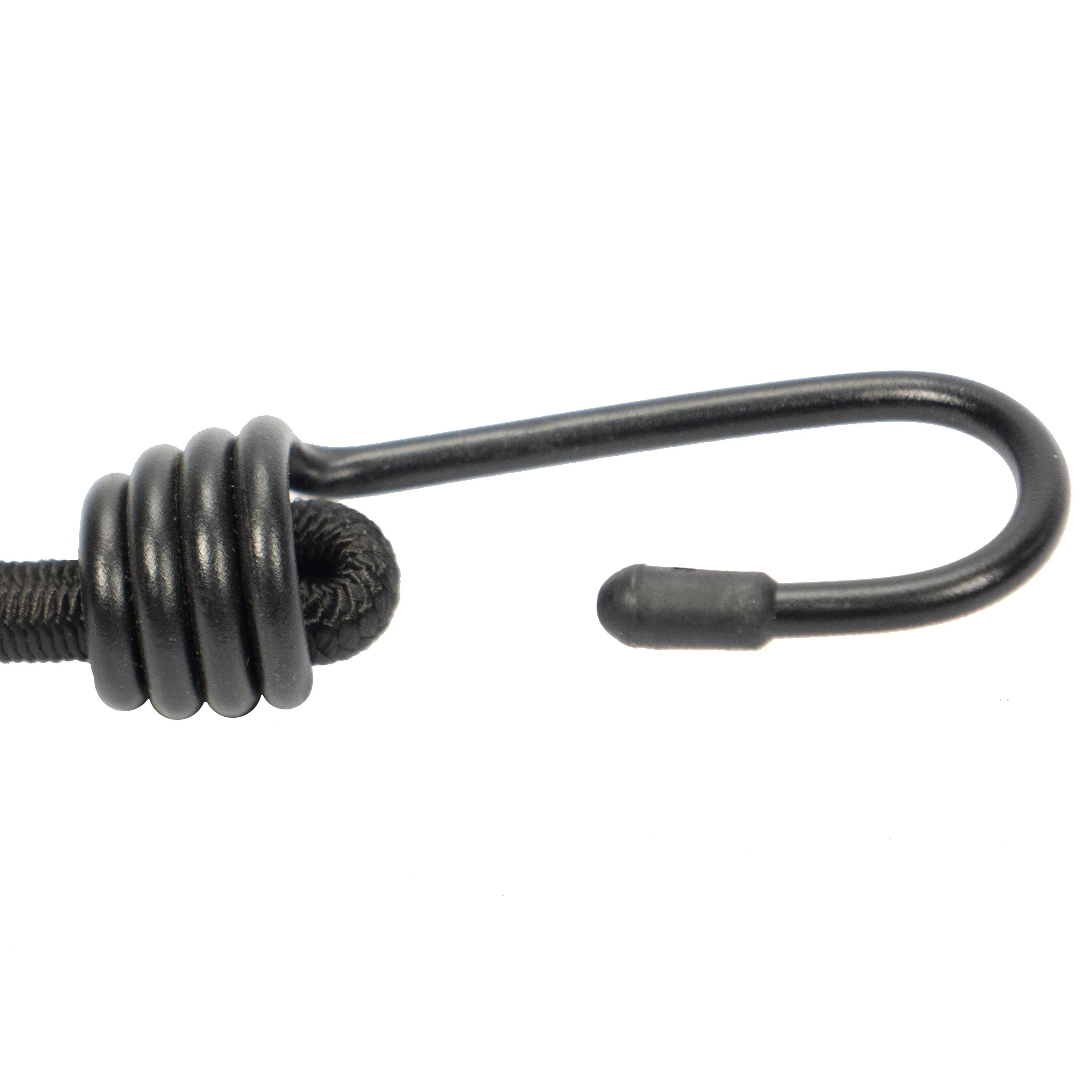 1/4" x 12" Black Bungee Cords (bundle of 25) - 6mm