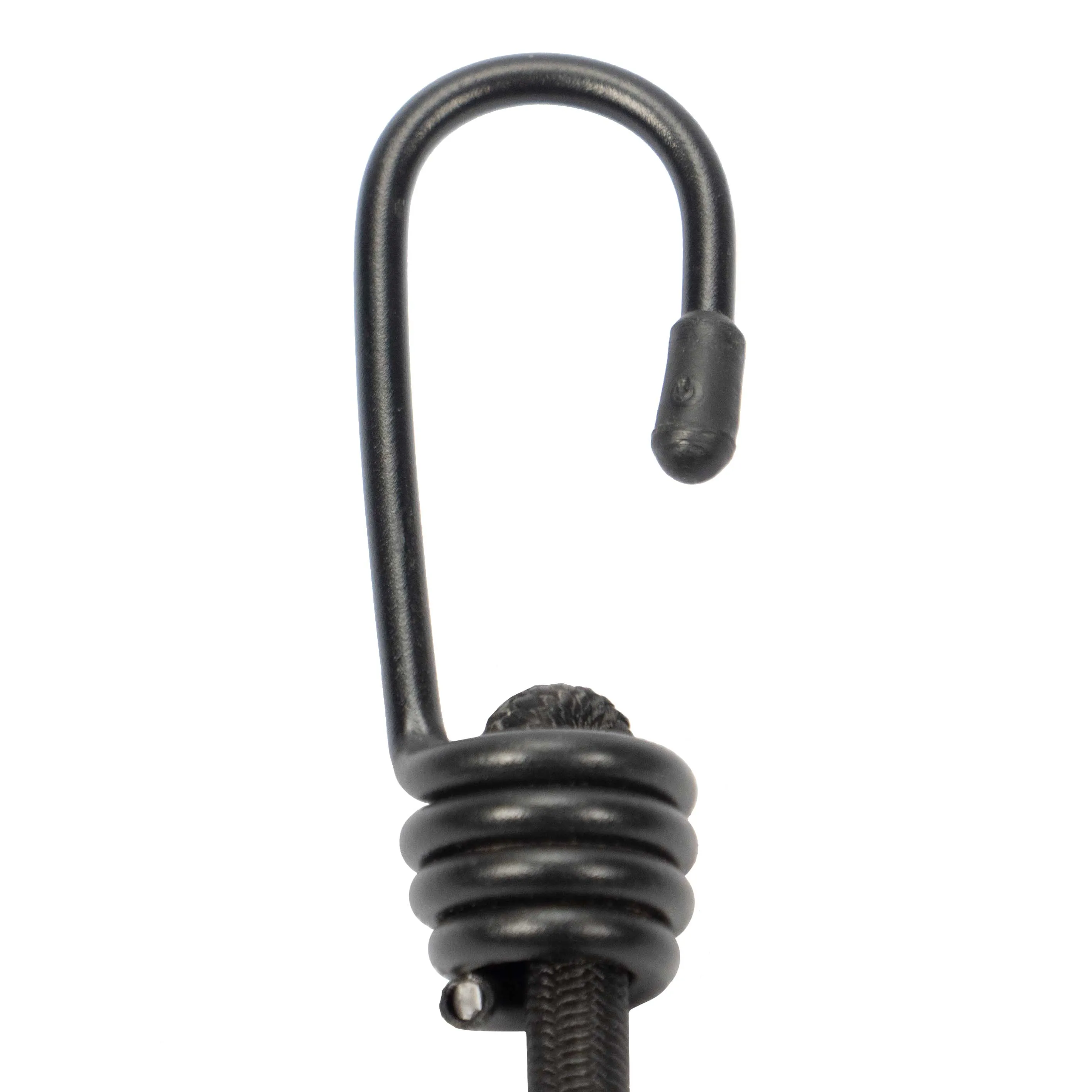 1/4" x 12" Black Bungee Cords (bundle of 25) - 6mm