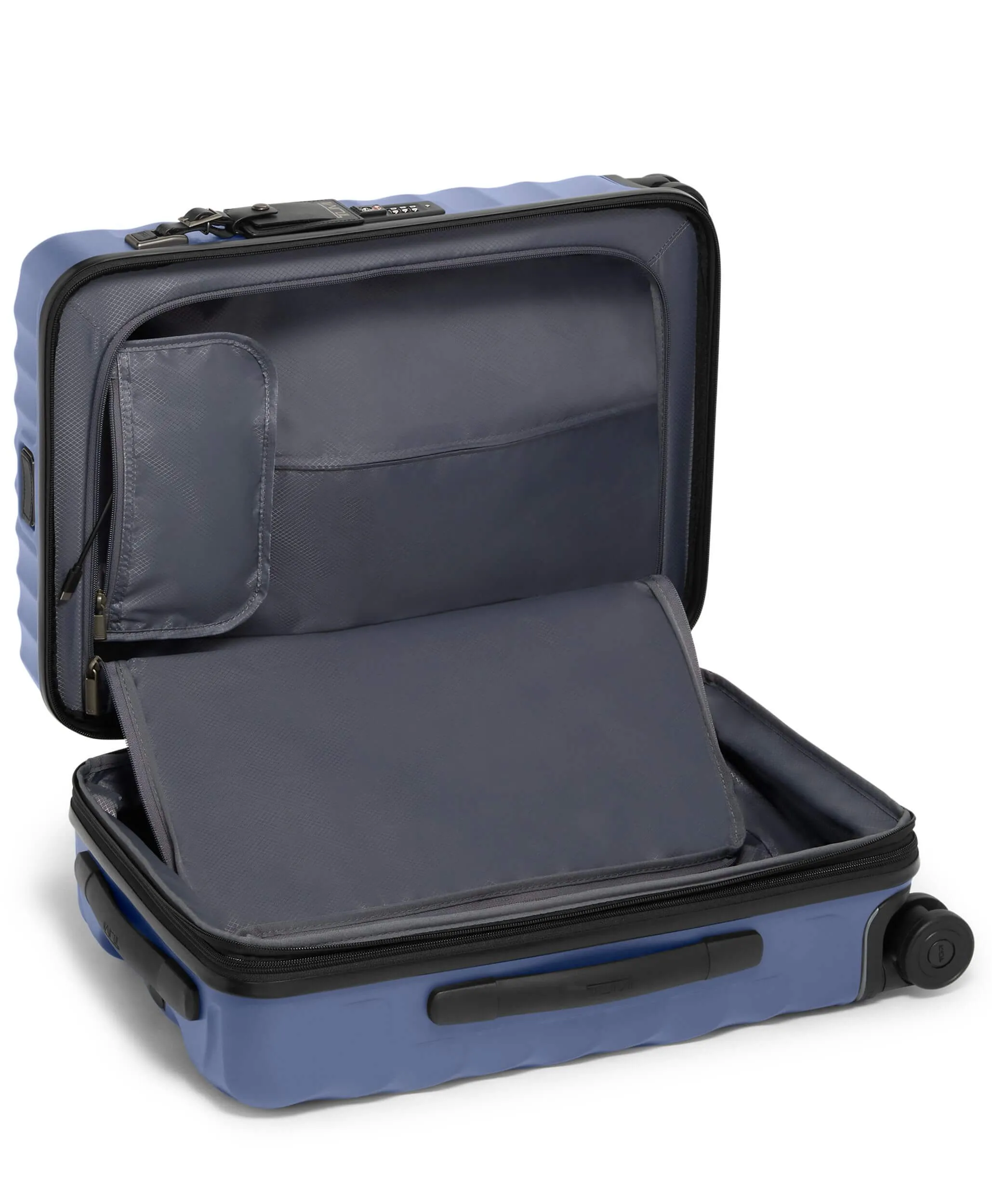 19 Degree International Expandable Carry-On 55cm - Slate Blue Texture