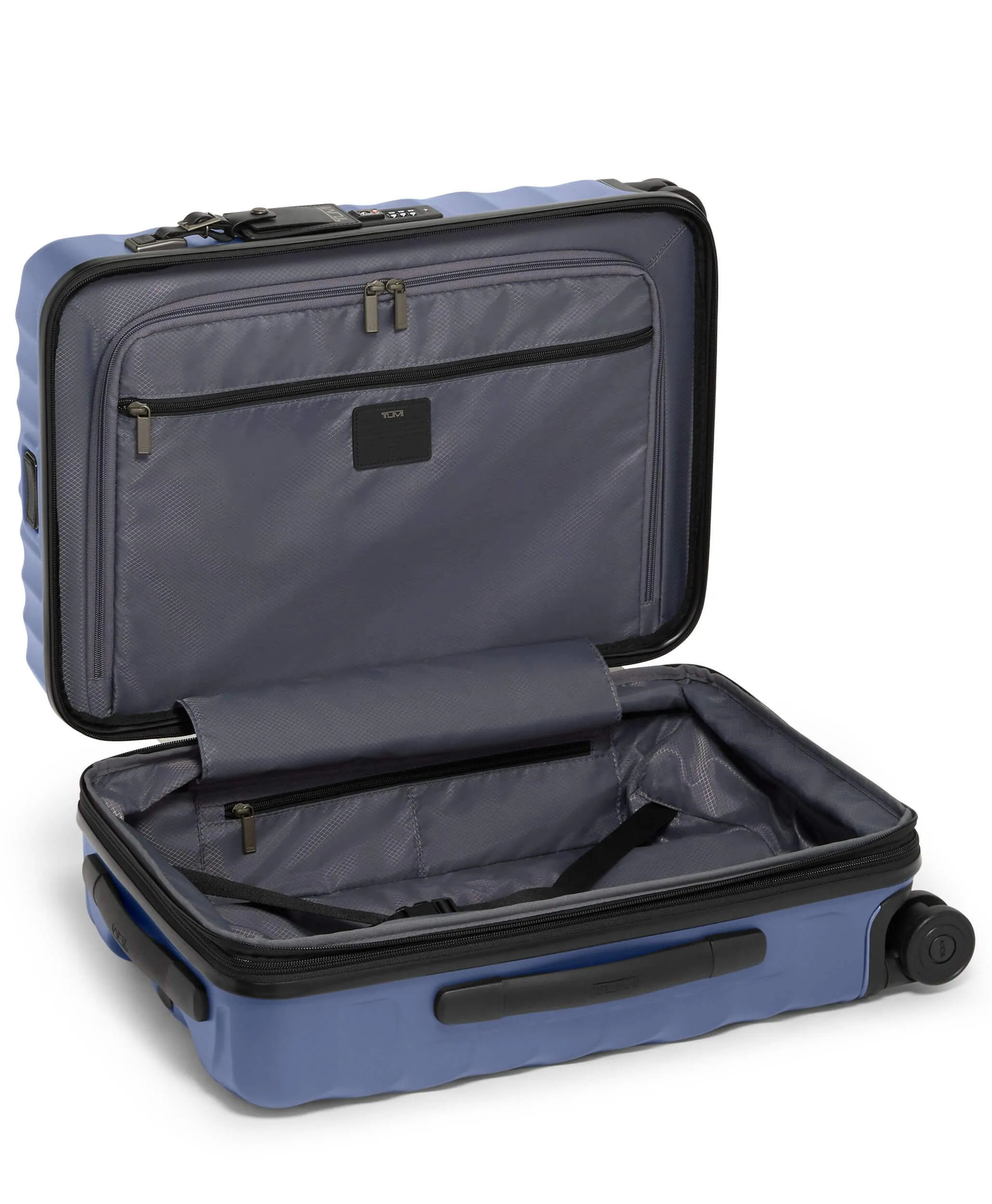 19 Degree International Expandable Carry-On 55cm - Slate Blue Texture