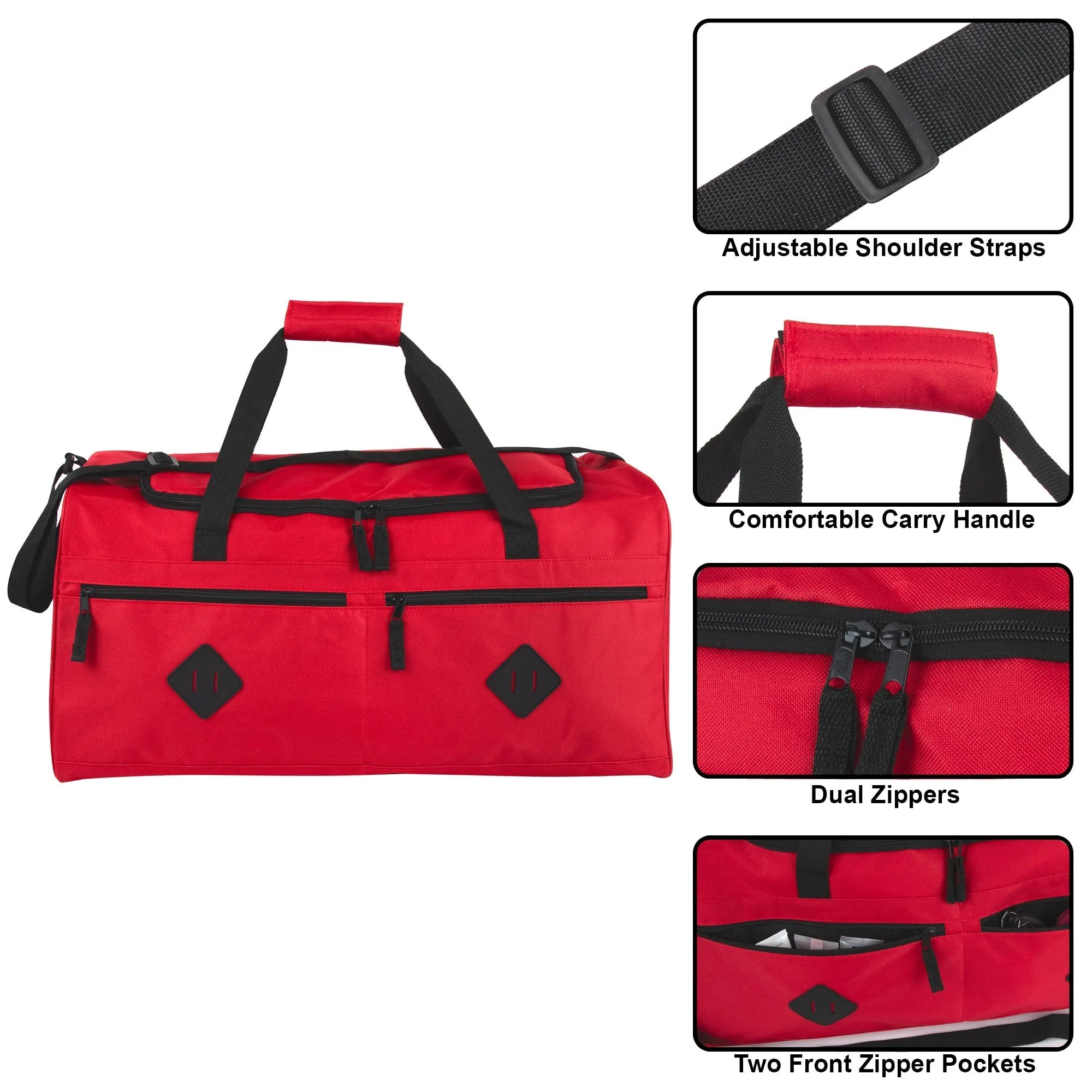 24 Inch Multi Pocket Duffle Bag