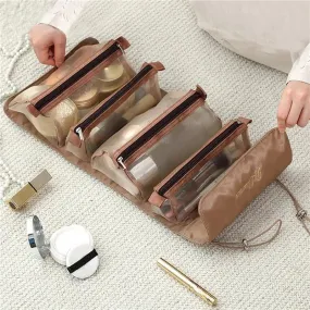 4-In-1 Detachable Travel Makeup and Cosmetic Organizer Bag