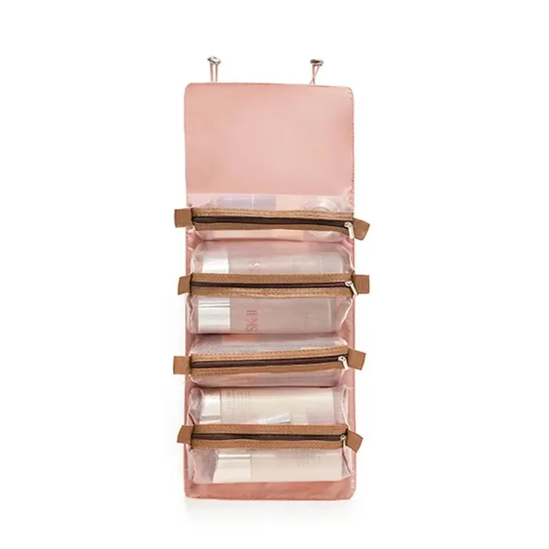4-In-1 Detachable Travel Makeup and Cosmetic Organizer Bag