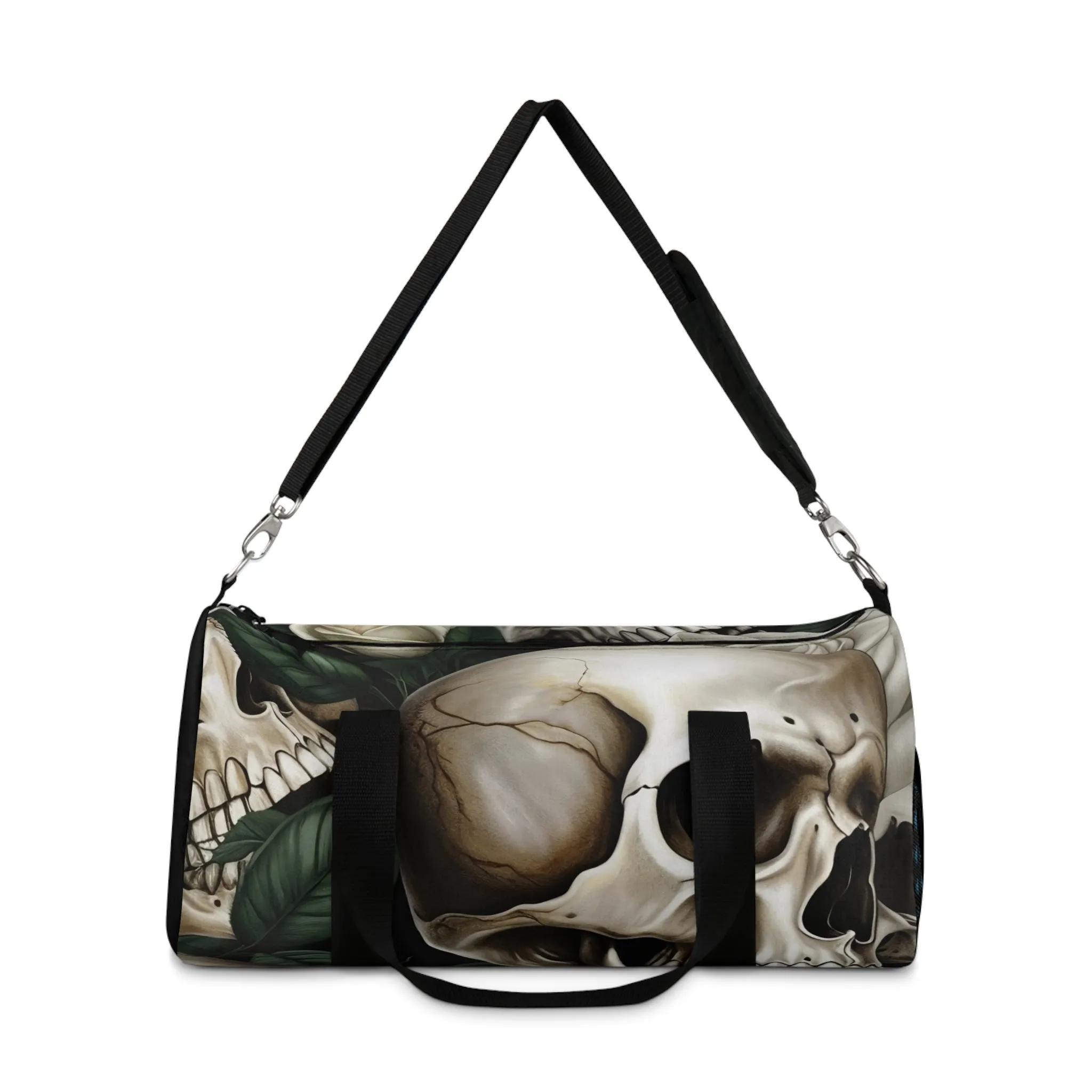 A Who Dares Wins Gothic Skulls & Roses Duffel Bag