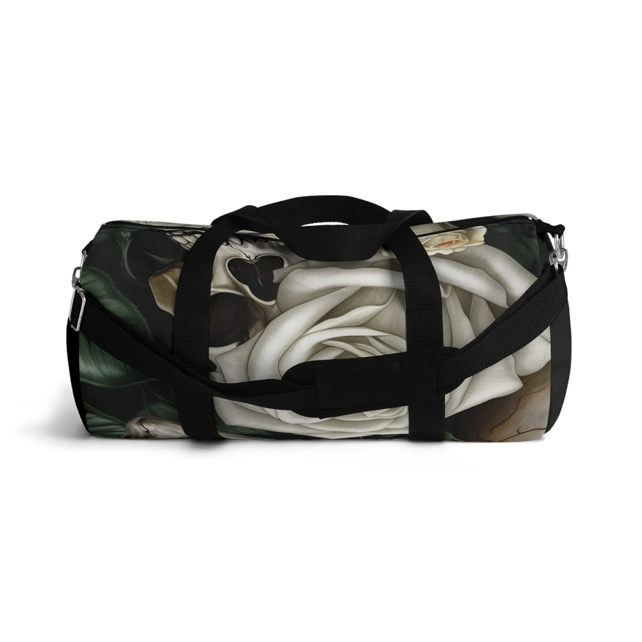 A Who Dares Wins Gothic Skulls & Roses Duffel Bag
