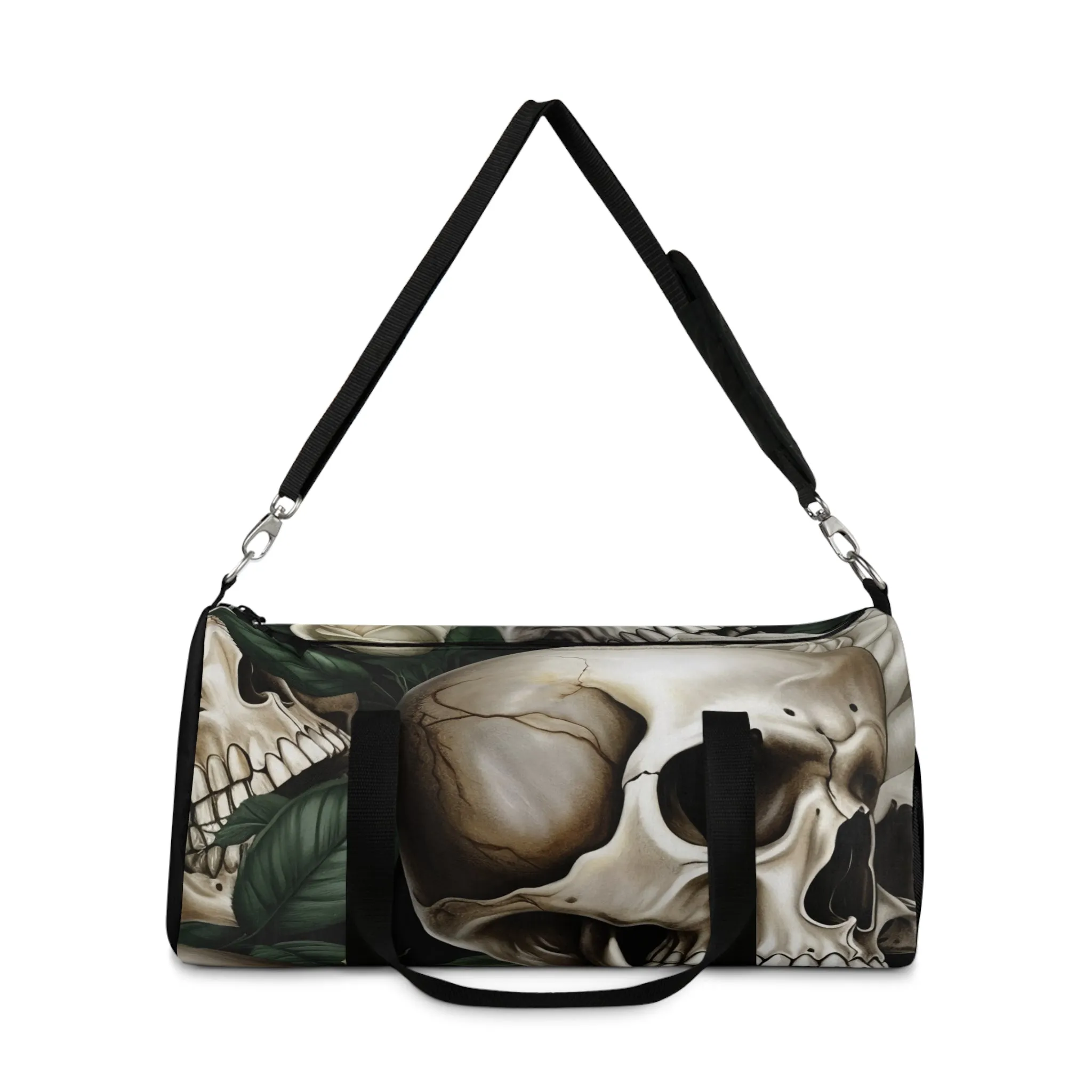 A Who Dares Wins Gothic Skulls & Roses Duffel Bag