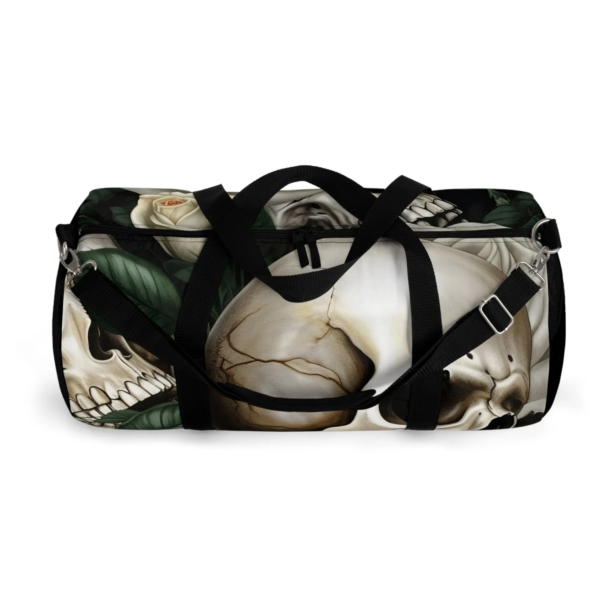 A Who Dares Wins Gothic Skulls & Roses Duffel Bag