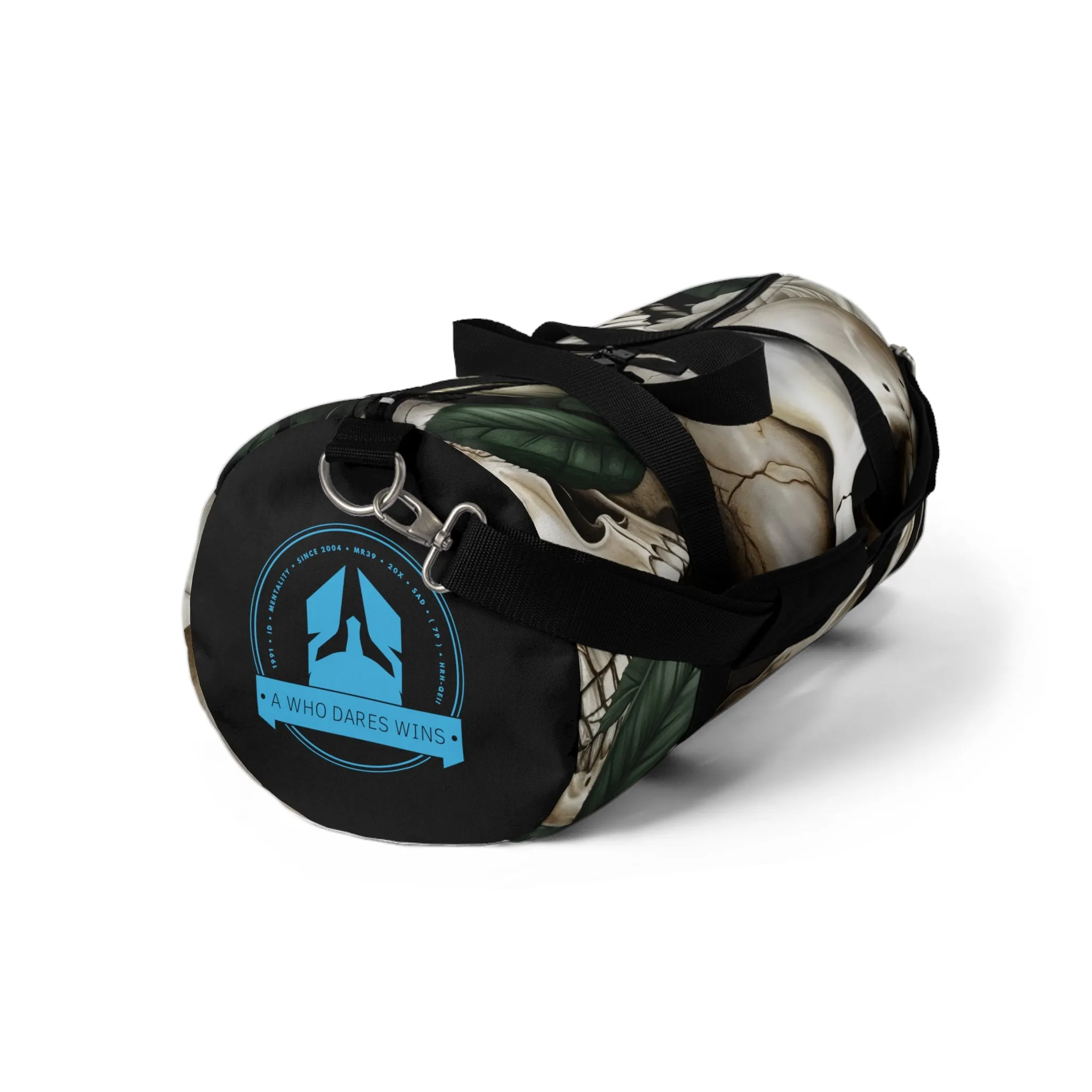 A Who Dares Wins Gothic Skulls & Roses Duffel Bag