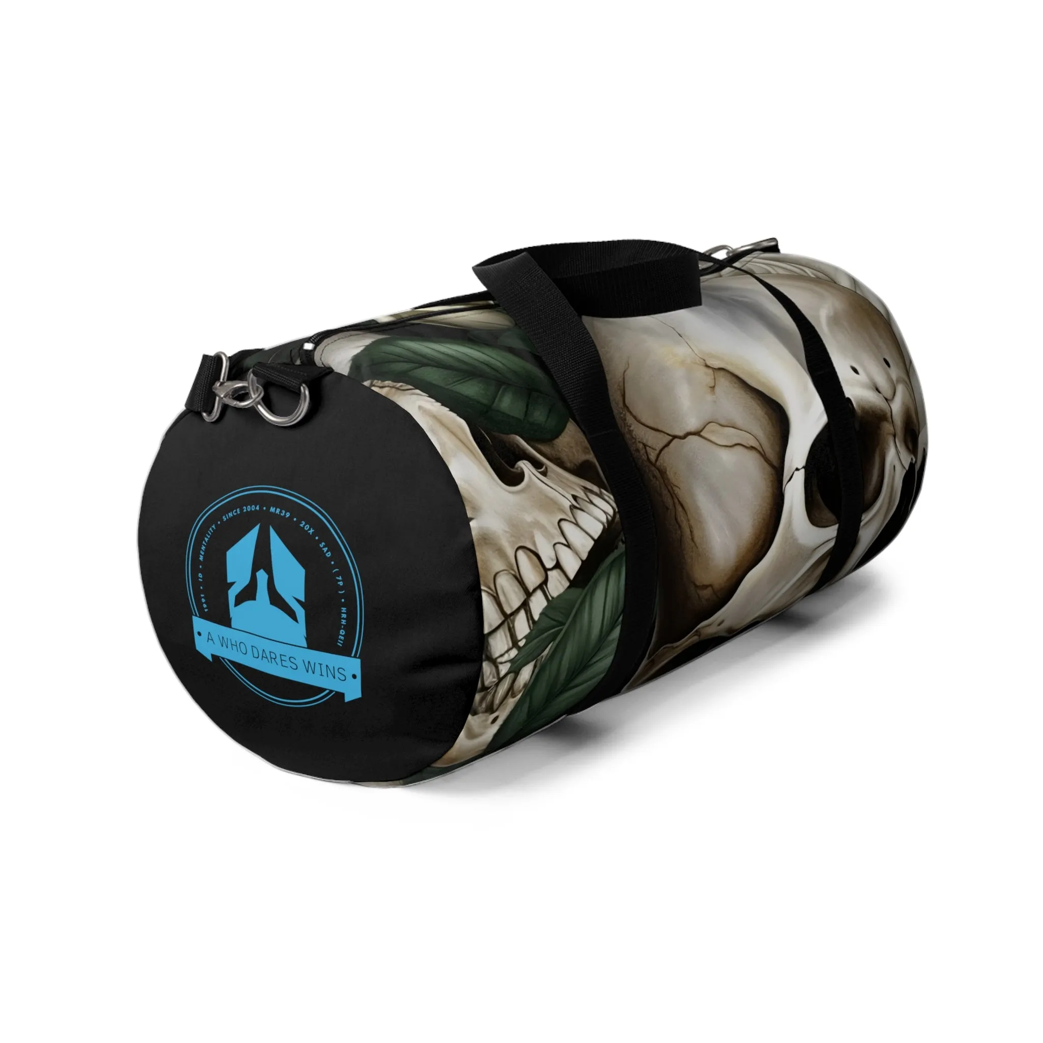 A Who Dares Wins Gothic Skulls & Roses Duffel Bag