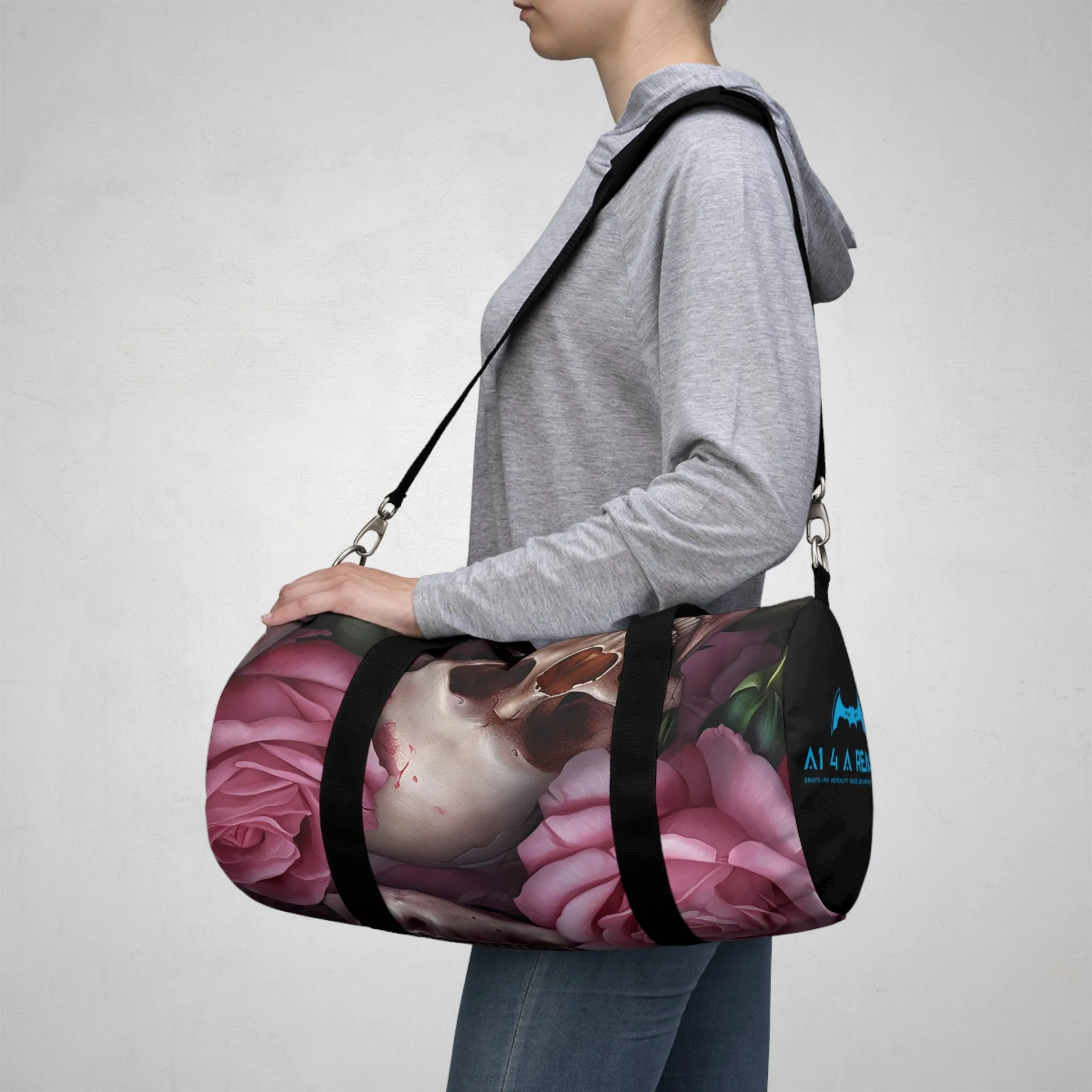 A1 4 A Reason Gothic Skulls & Roses  Duffel Bag