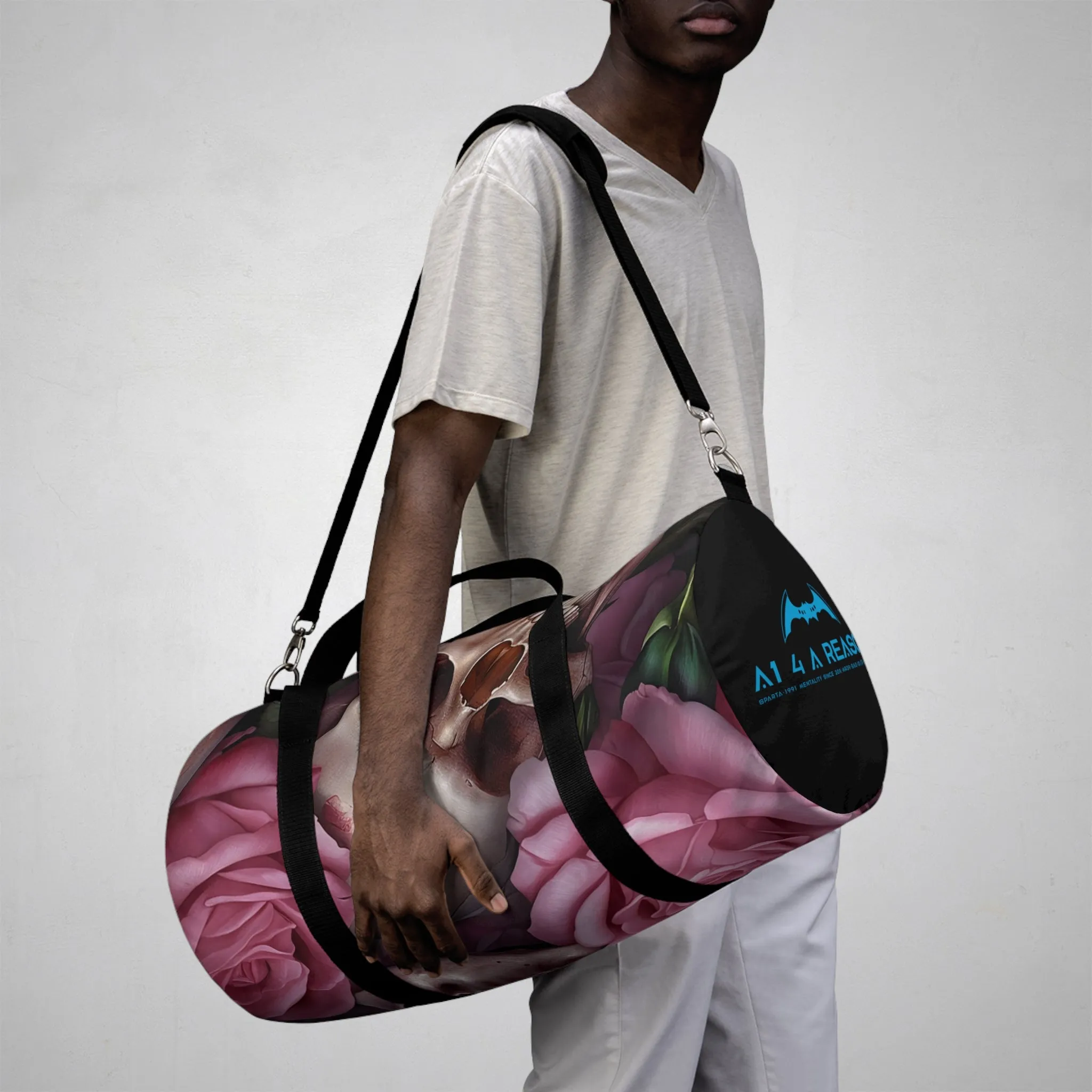 A1 4 A Reason Gothic Skulls & Roses  Duffel Bag