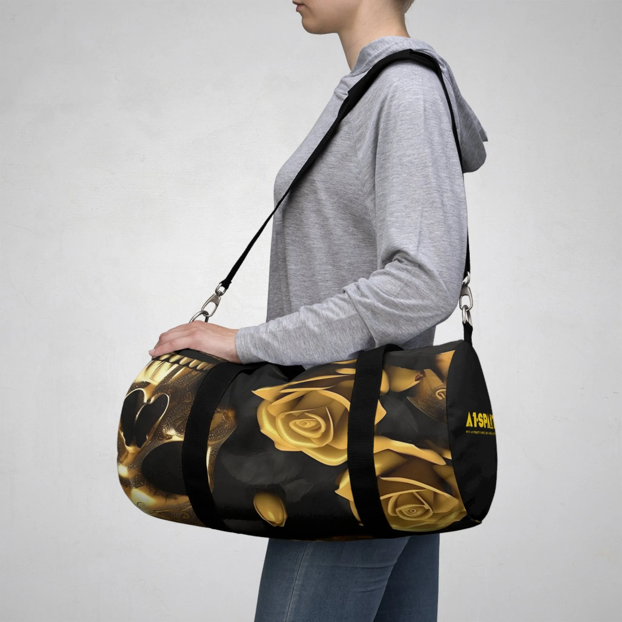 A1- Sparta Gothic Skulls & Roses Duffel Bag