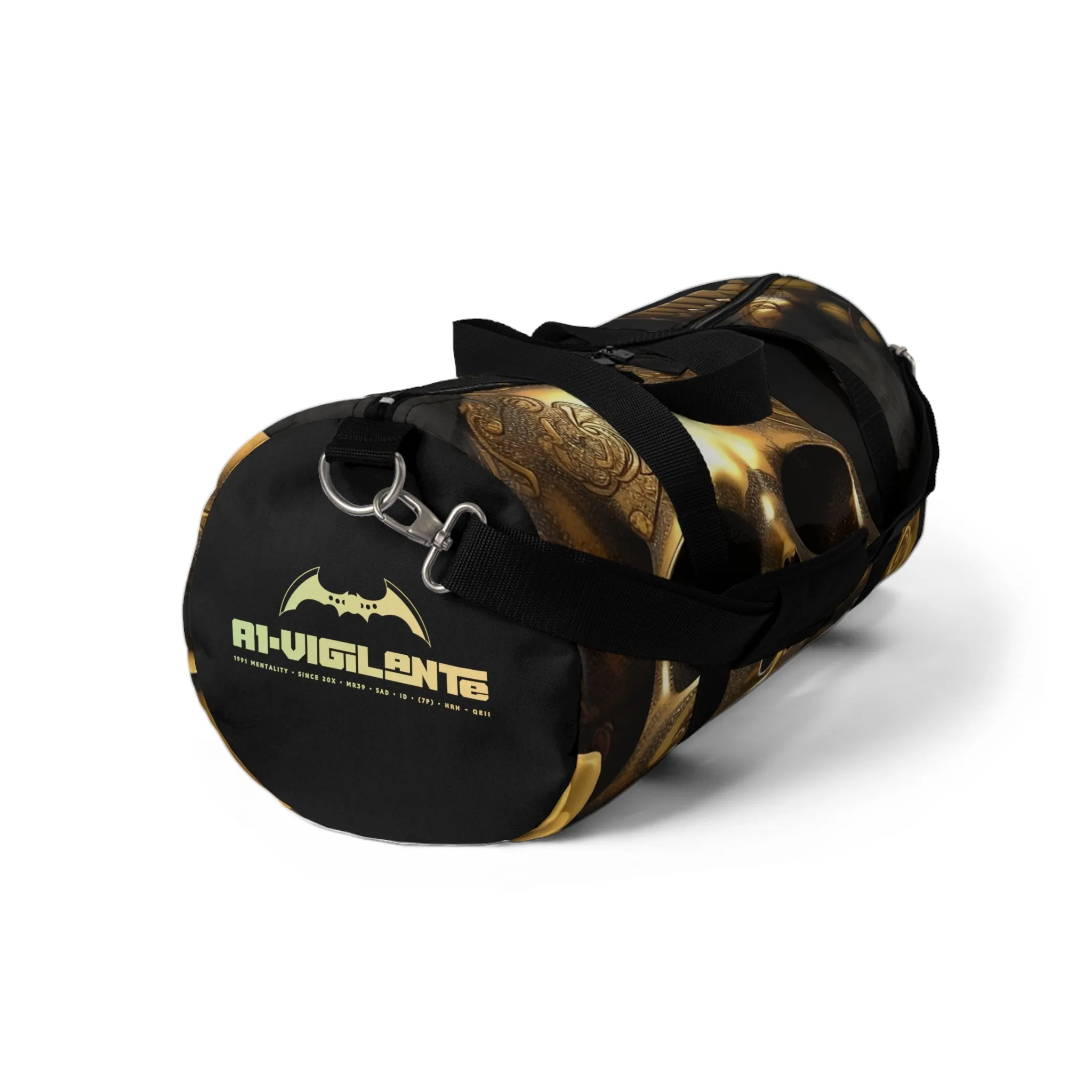 A1-Vigilante gothic Skulls & Roses Duffel Bag