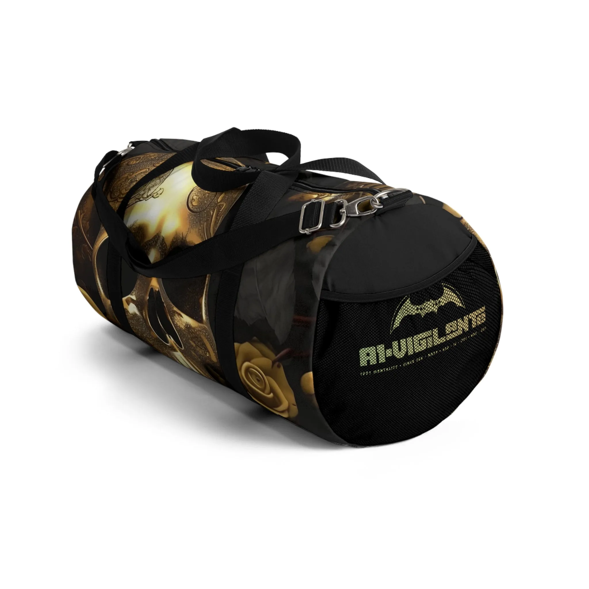 A1-Vigilante gothic Skulls & Roses Duffel Bag