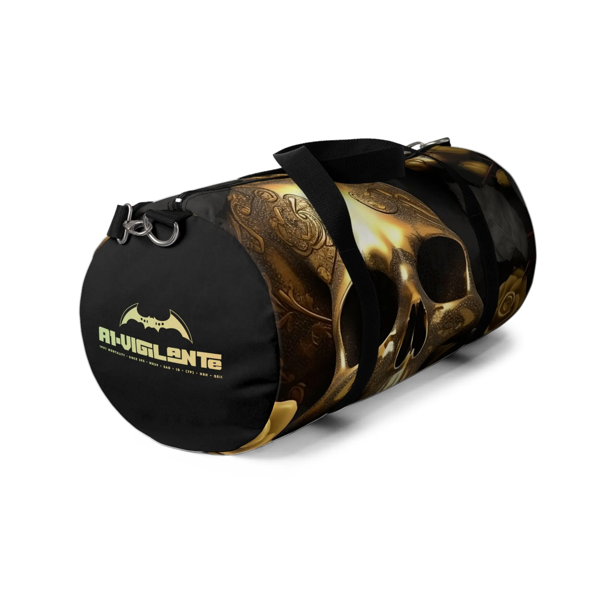A1-Vigilante gothic Skulls & Roses Duffel Bag