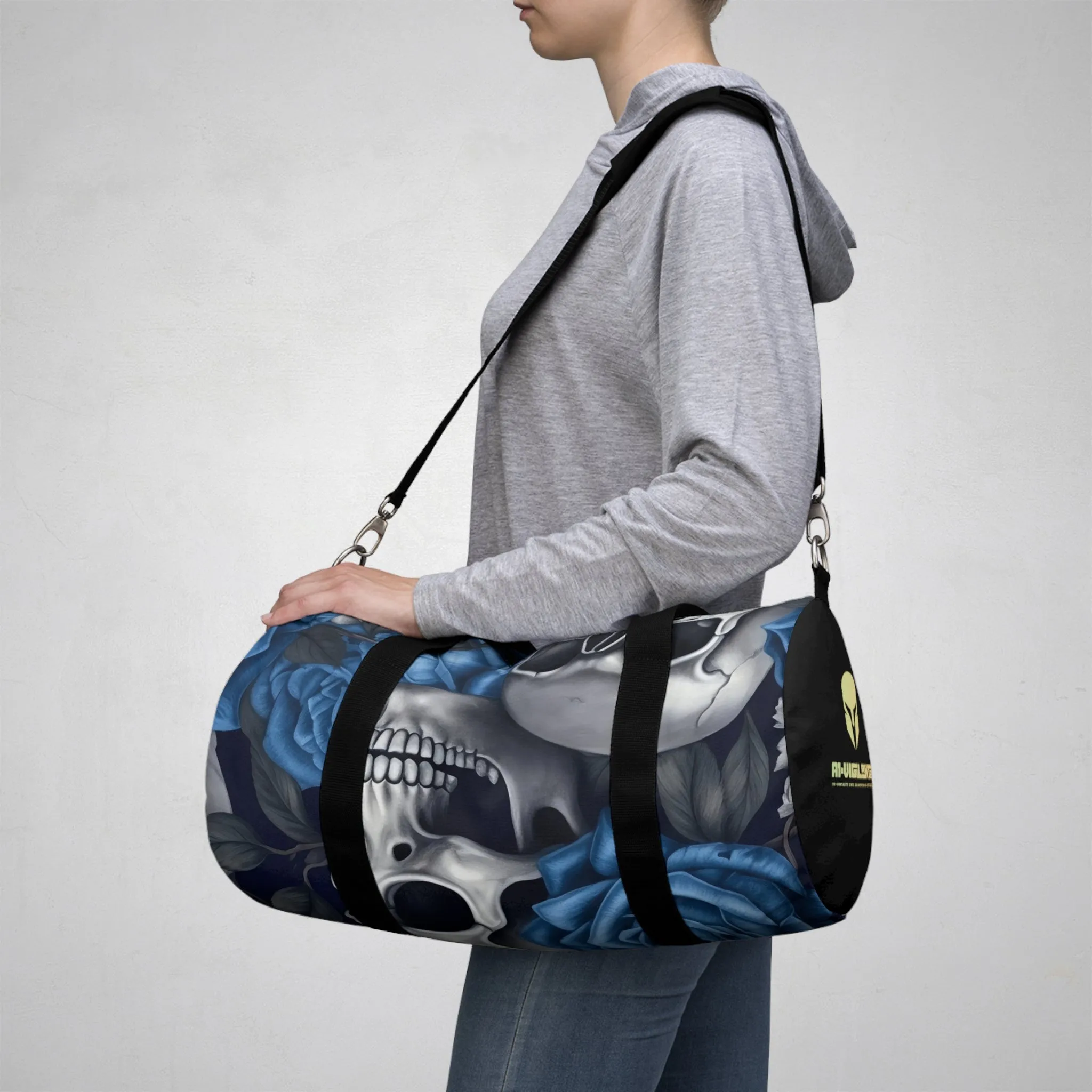 A1-Vigilante Sparta Gothic Skulls & Roses Duffel Bag