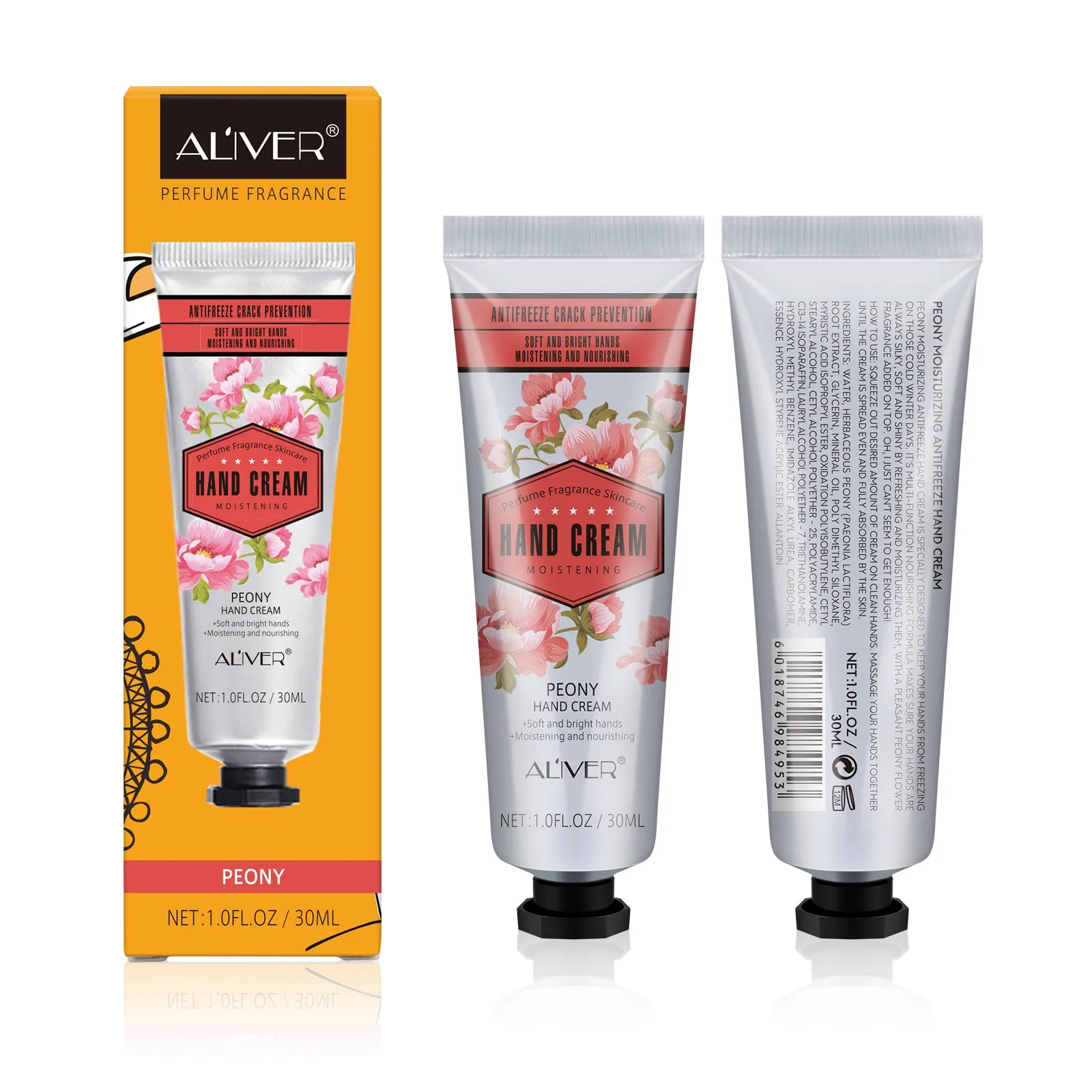 Aliver 6 Pcs/ Set Shea Butter  Extra Dry Skin Hand Cream Moisturizer