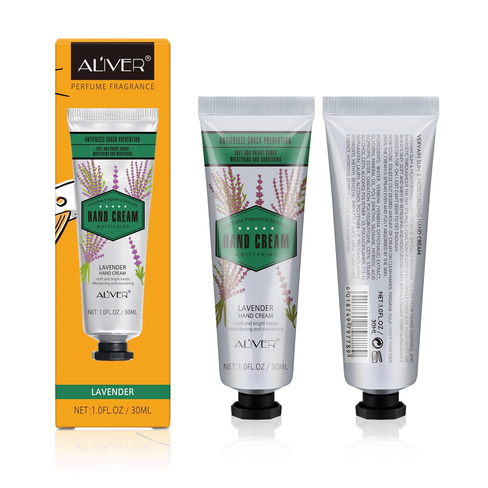 Aliver 6 Pcs/ Set Shea Butter  Extra Dry Skin Hand Cream Moisturizer