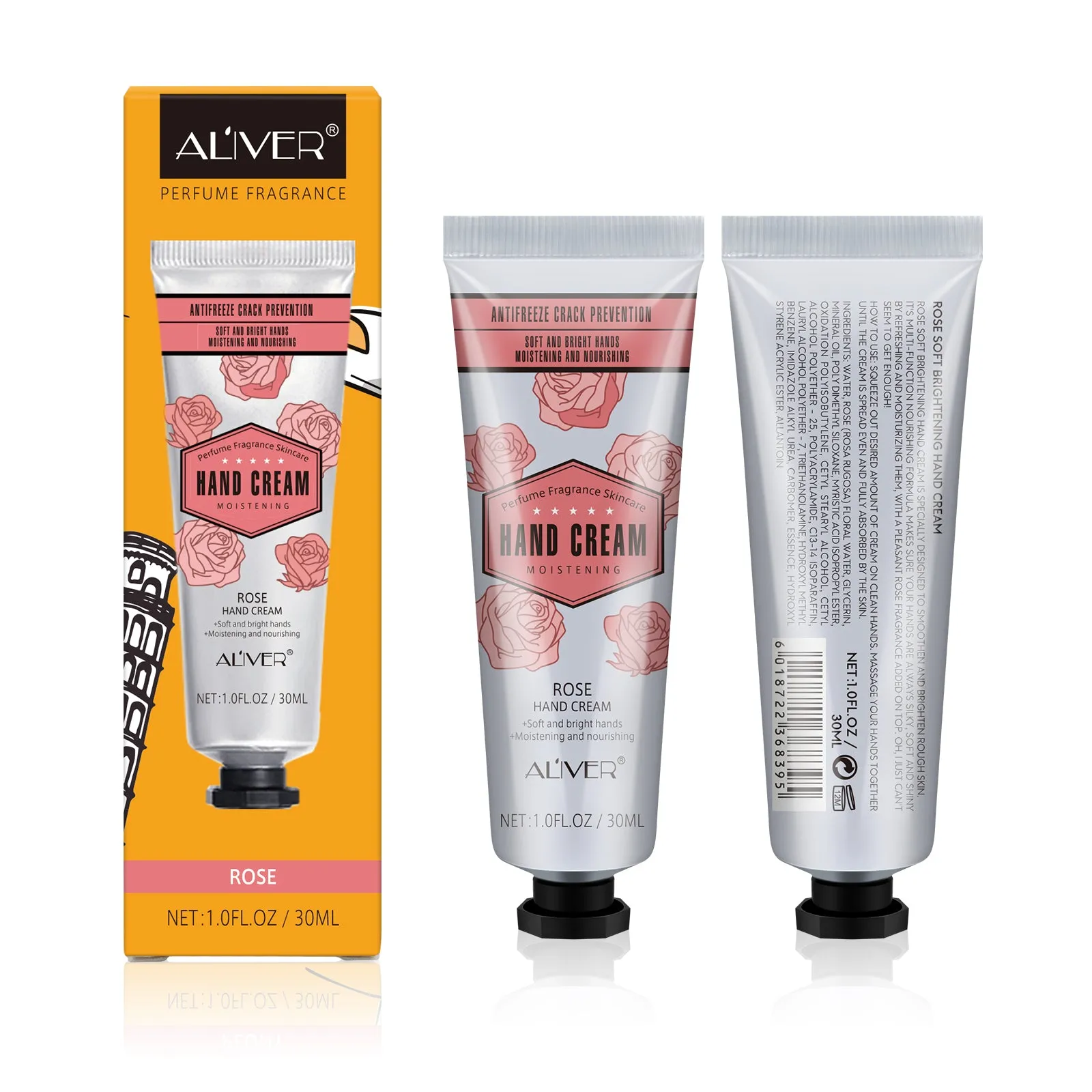 Aliver 6 Pcs/ Set Shea Butter  Extra Dry Skin Hand Cream Moisturizer