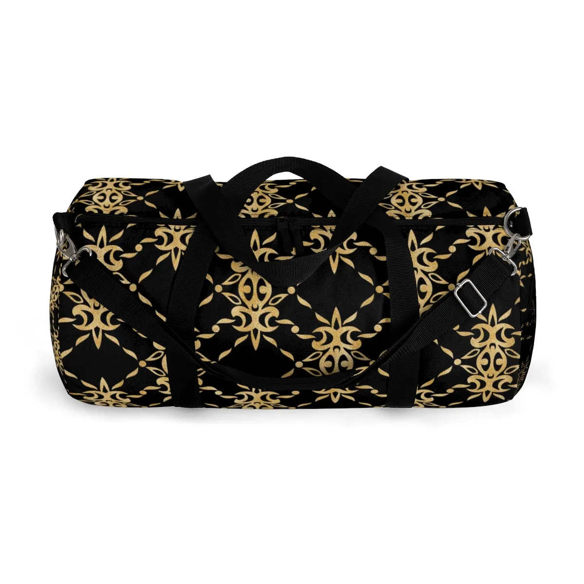 Black and Gold Duffel Bag
