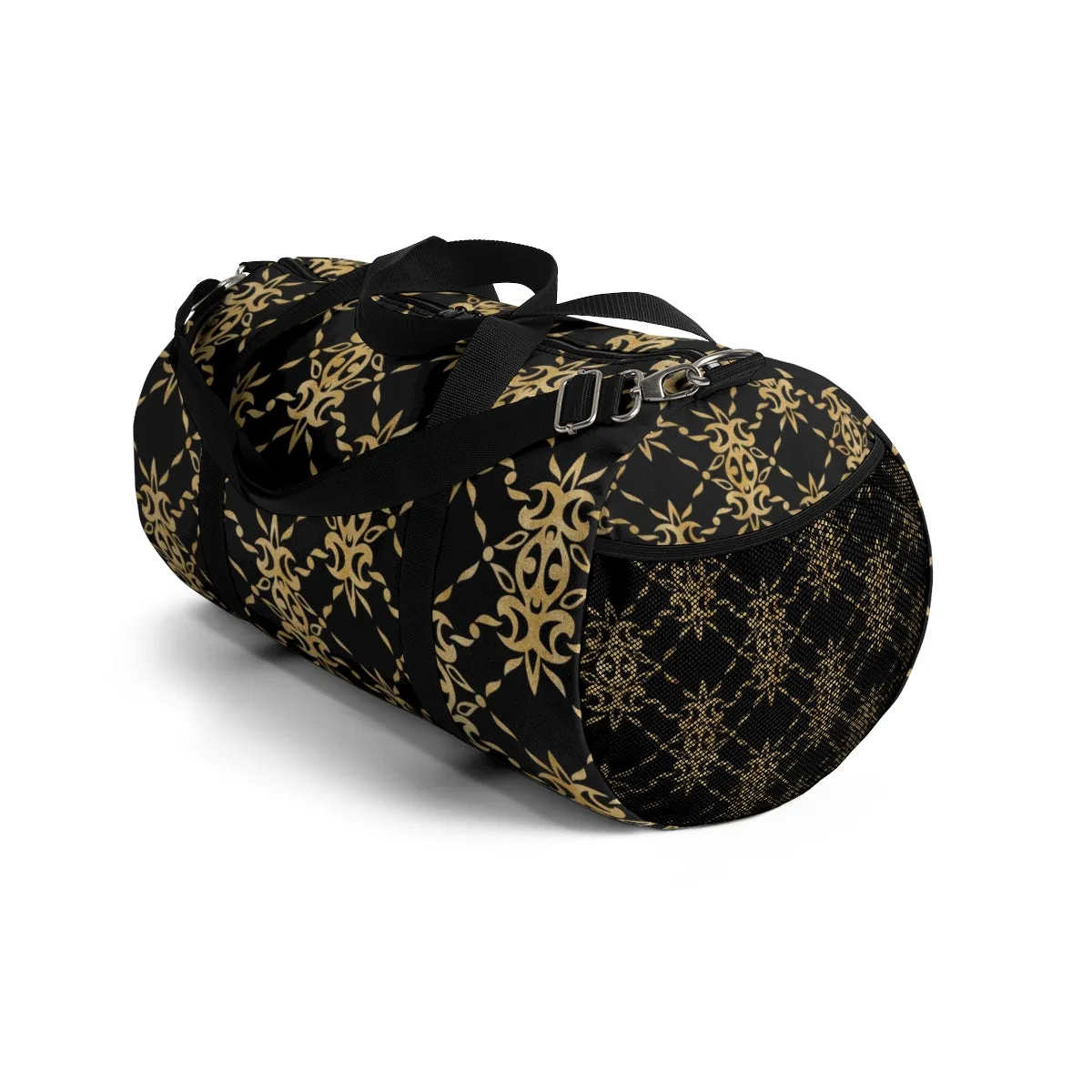 Black and Gold Duffel Bag