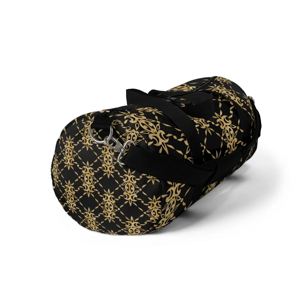 Black and Gold Duffel Bag