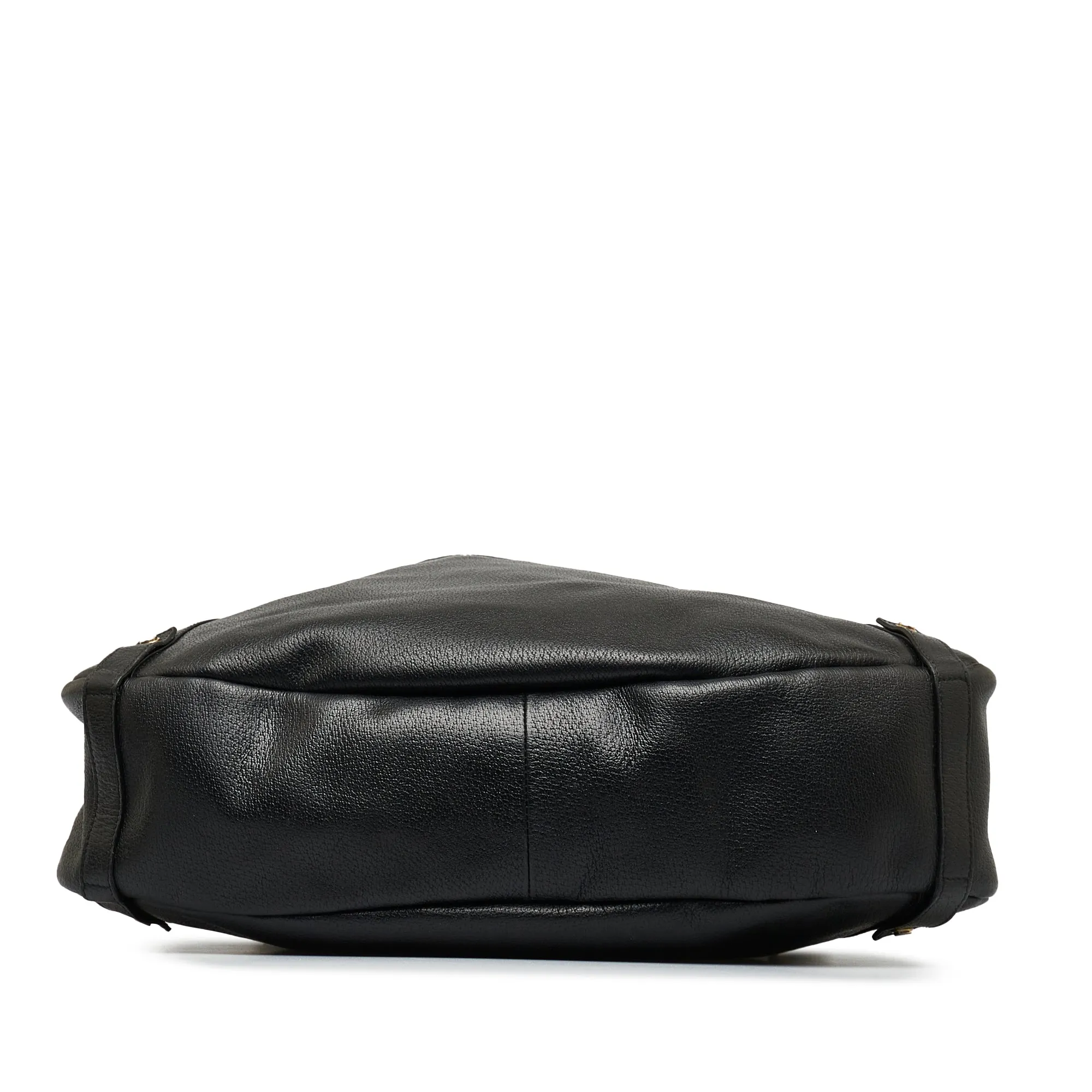 Black Gucci Abbey Leather Tote Bag