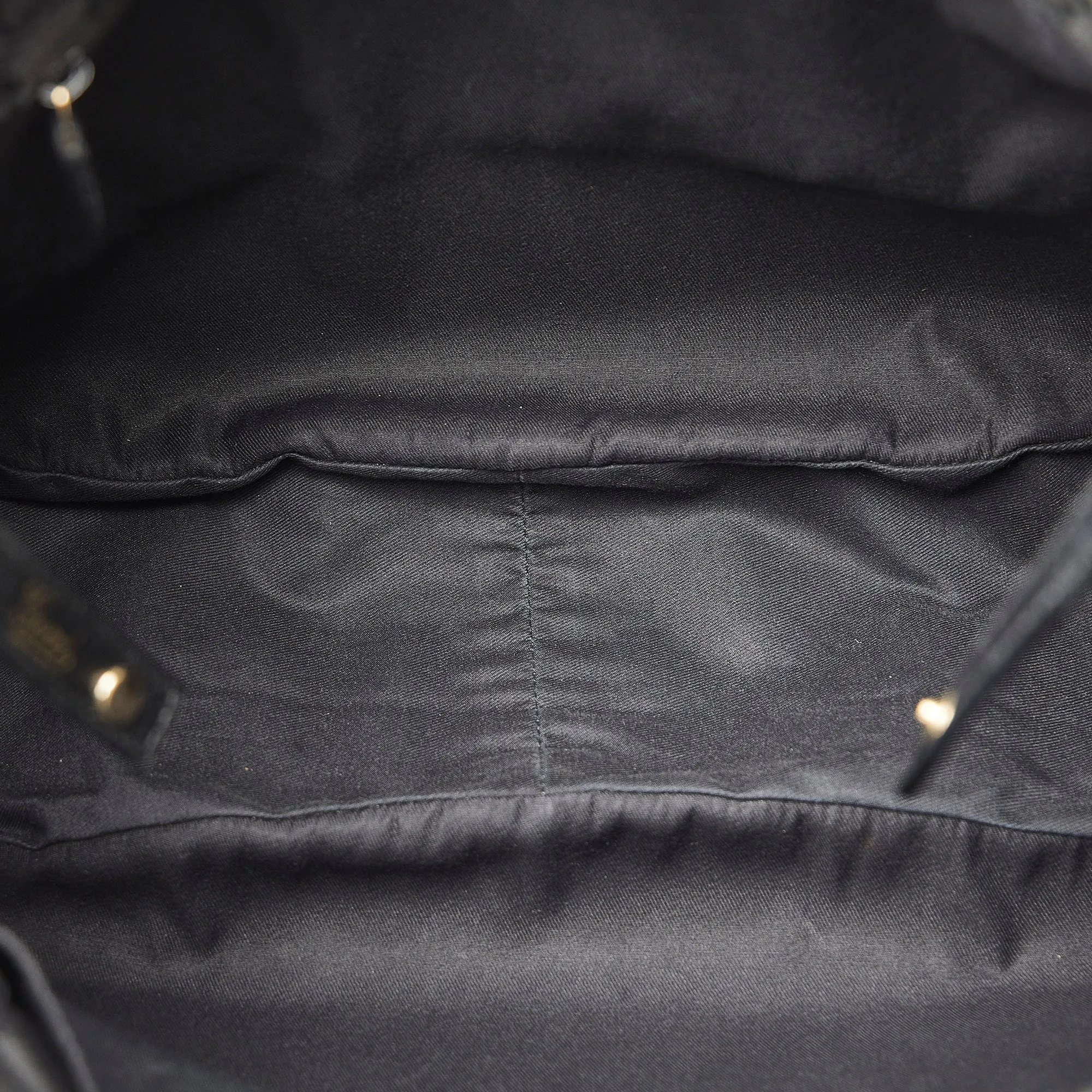 Black Gucci Abbey Leather Tote Bag