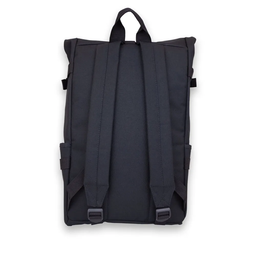 Black Roll-Top Urban Backpack