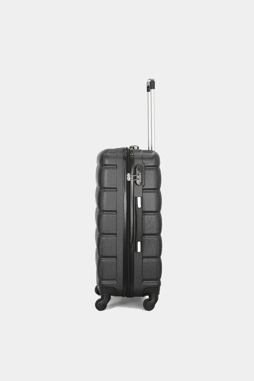 Black Textured Trolley Set (3 Piece)