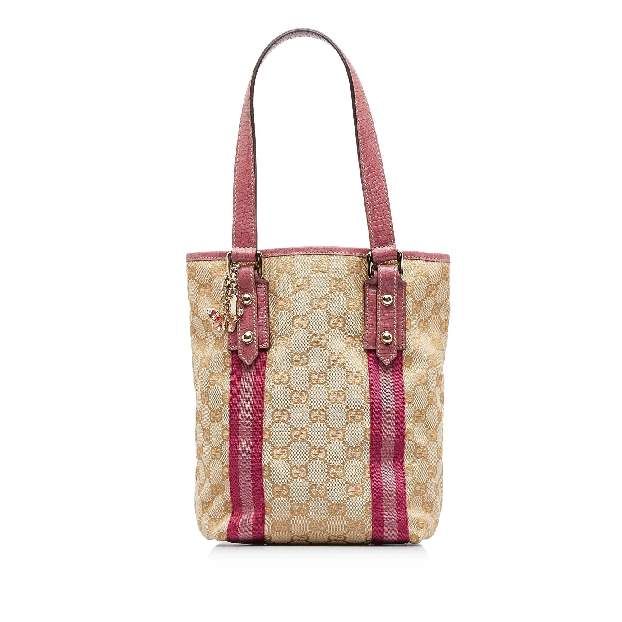 Brown Gucci GG Canvas Jolicoeur Tote Bag