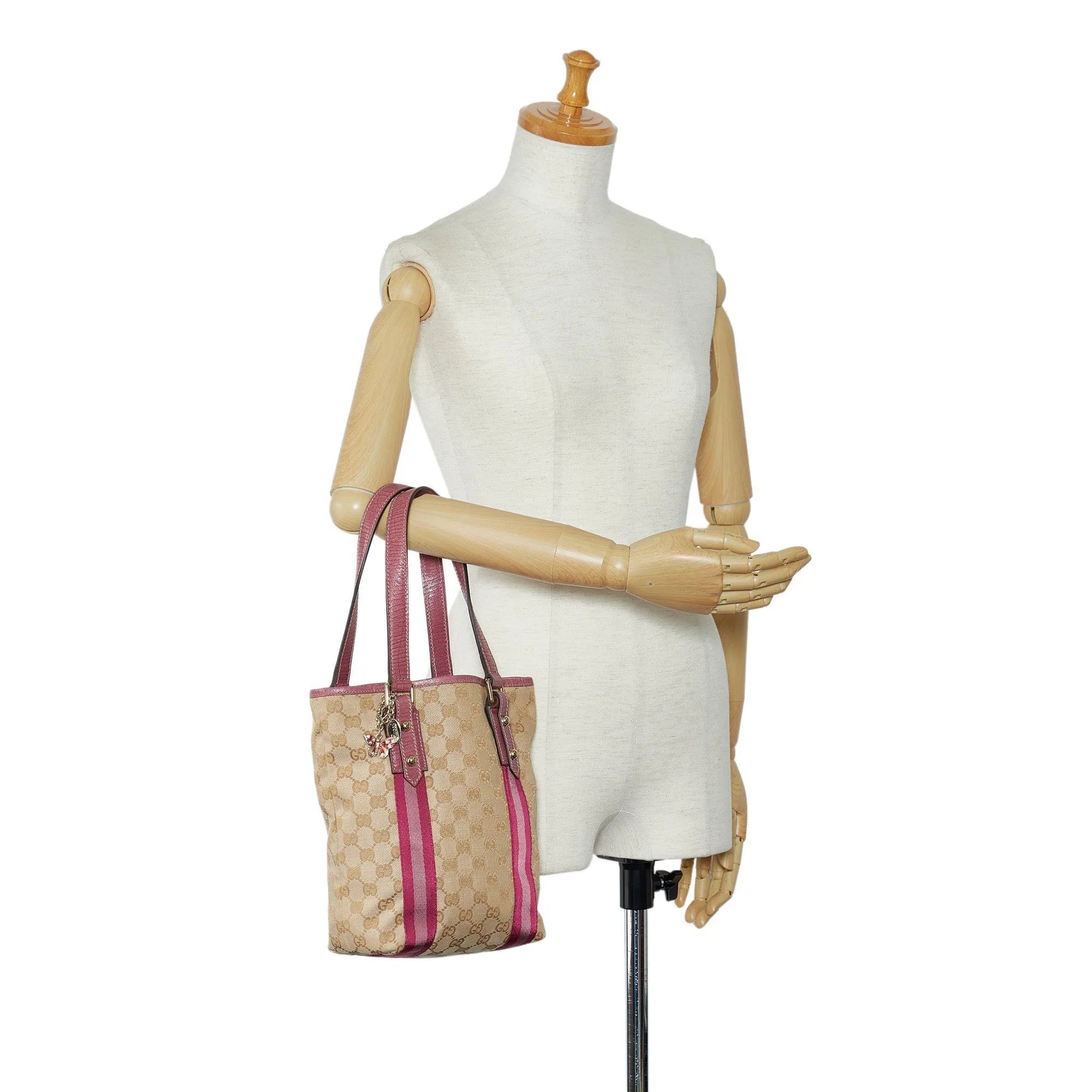 Brown Gucci GG Canvas Jolicoeur Tote Bag