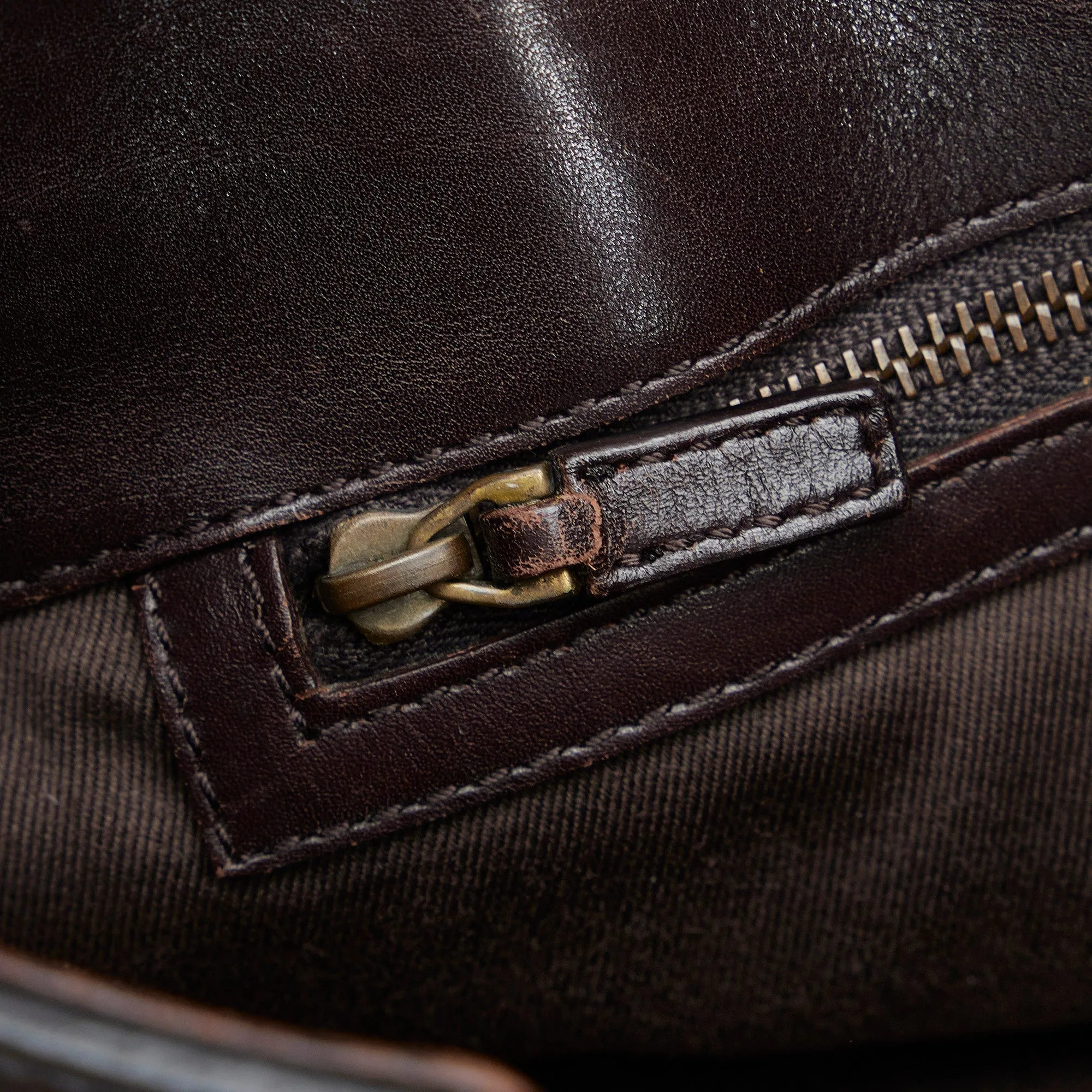 Brown Gucci Small GG Canvas Belt Tote
