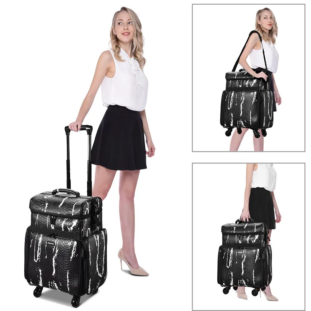 Byootique Fuhold Rolling Makeup Hairdresser Case 2-Tier