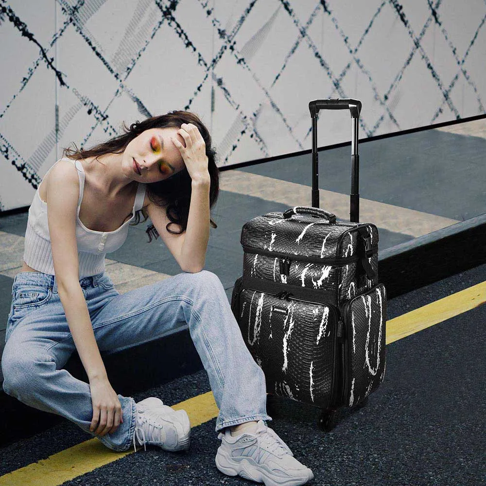 Byootique Fuhold Rolling Makeup Hairdresser Case 2-Tier