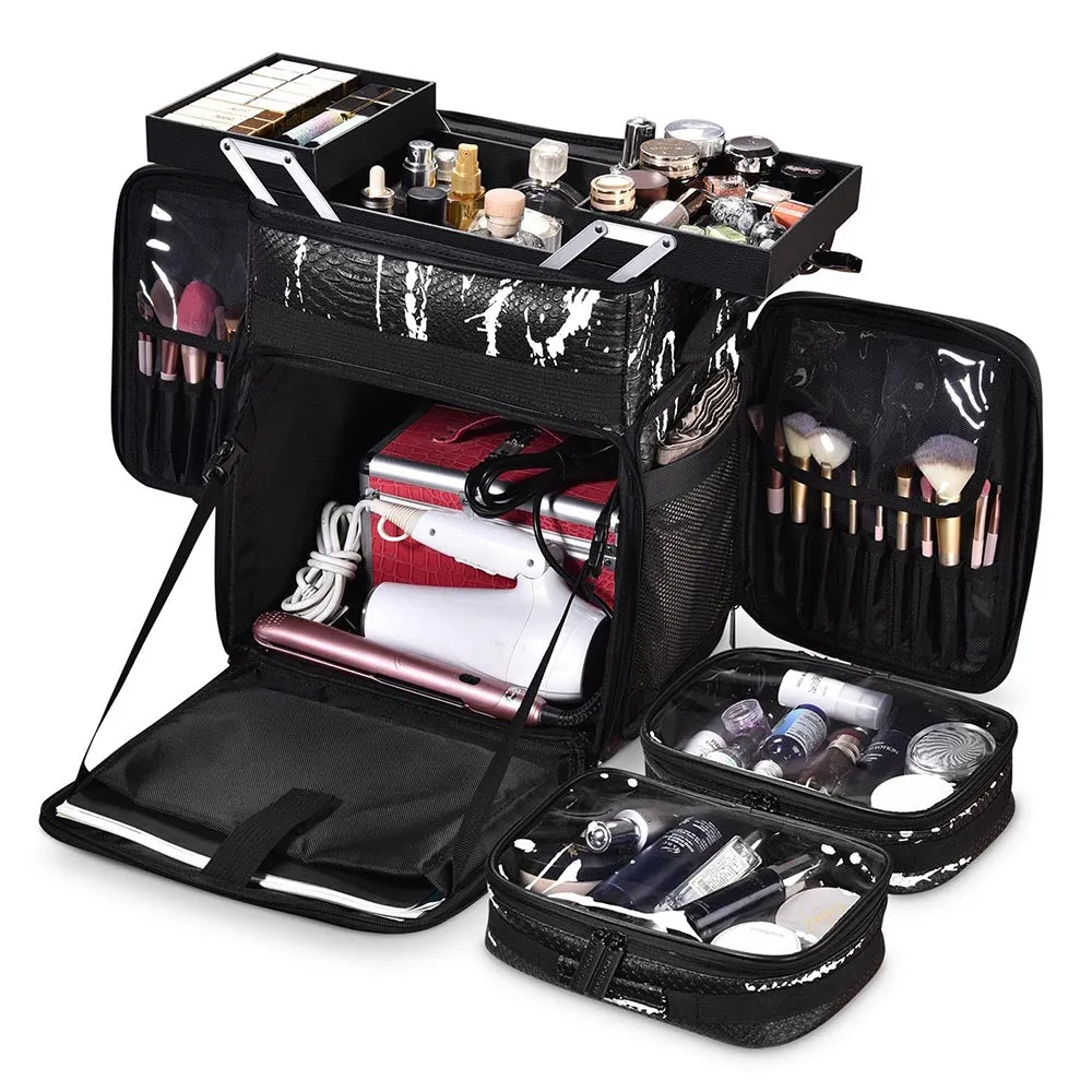 Byootique Fuhold Rolling Makeup Hairdresser Case 2-Tier