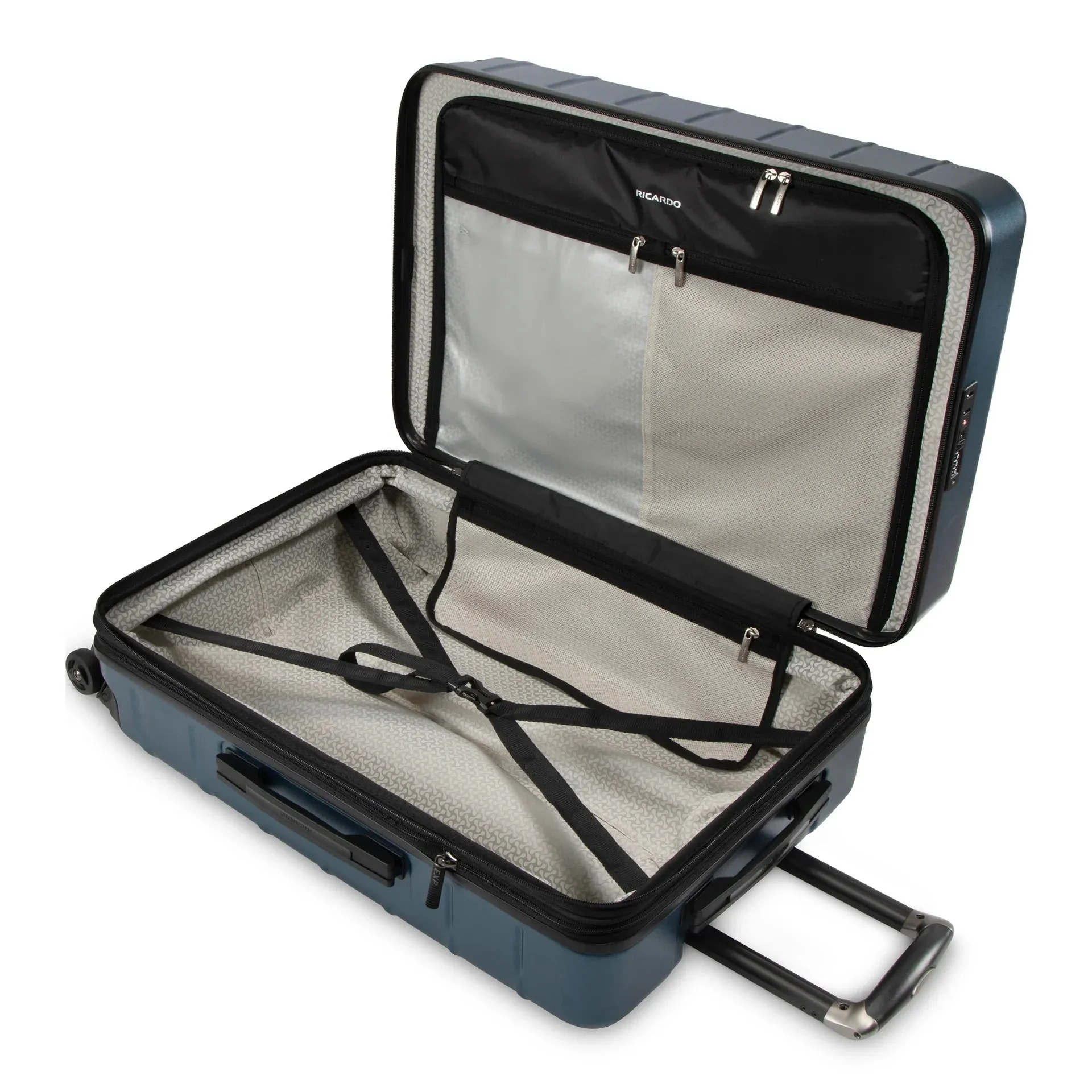 Cambria Medium Check-In Expandable Spinner - Blue
