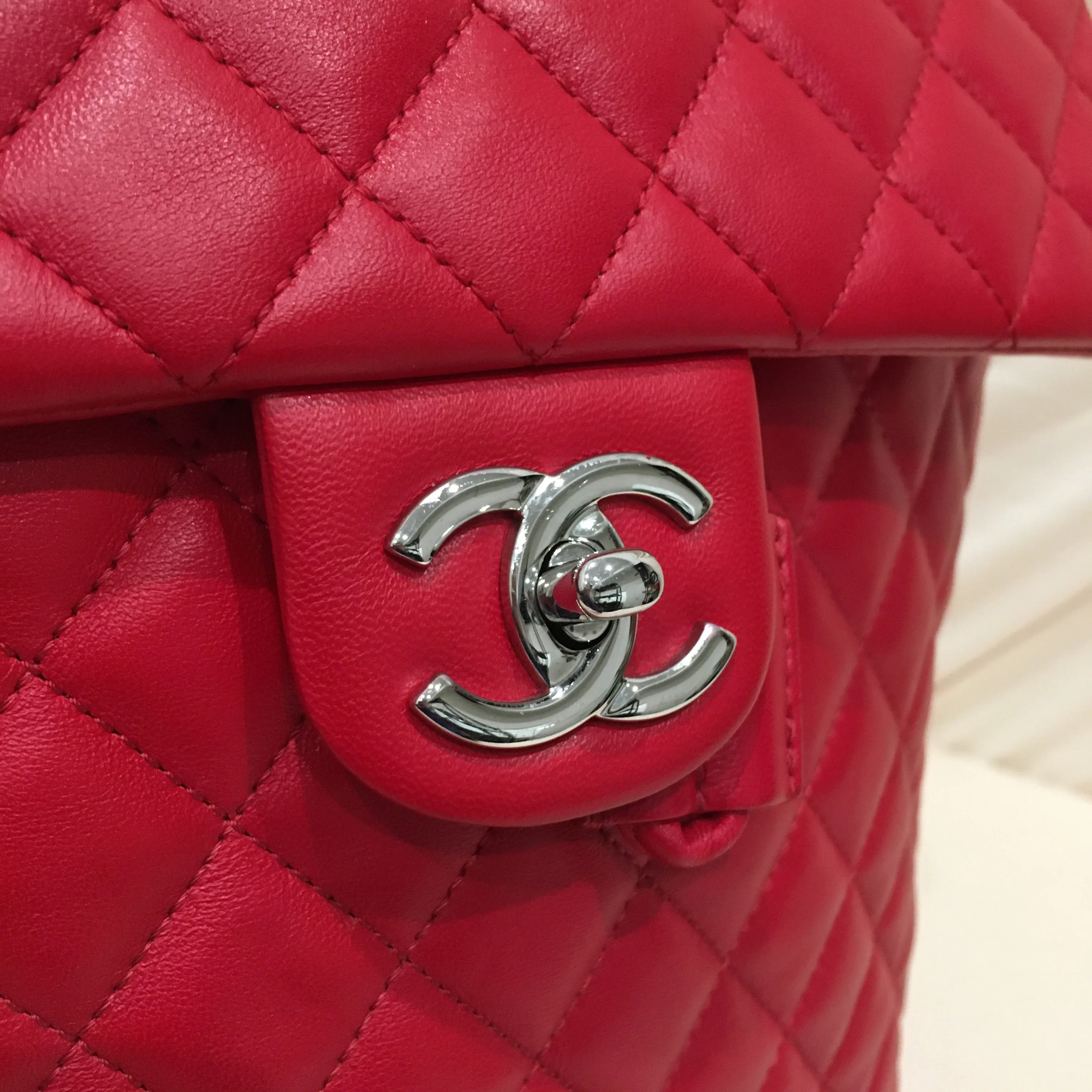 Chanel Blue Lambskin Large Urban Spirit Backpack Sku# 76425