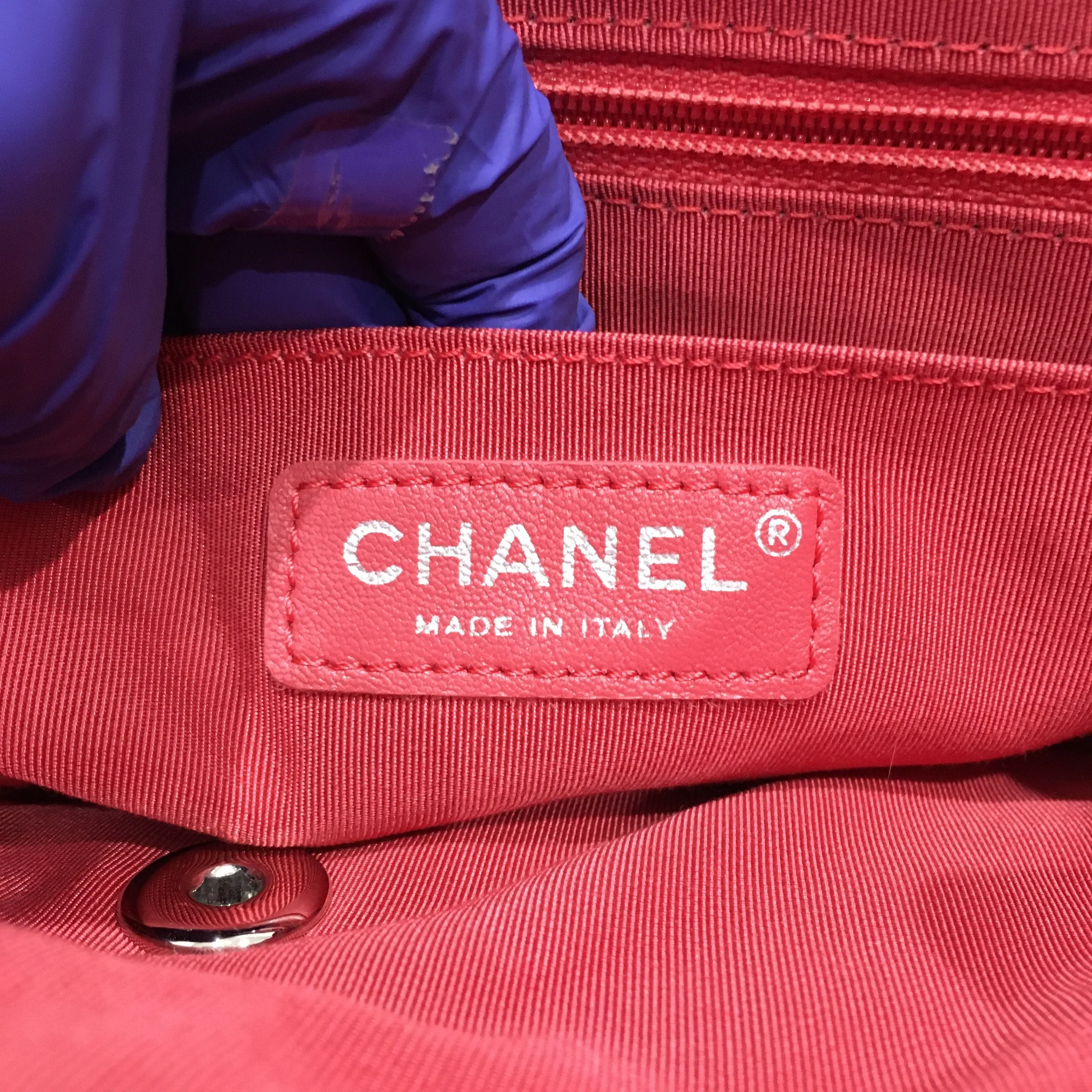 Chanel Blue Lambskin Large Urban Spirit Backpack Sku# 76425