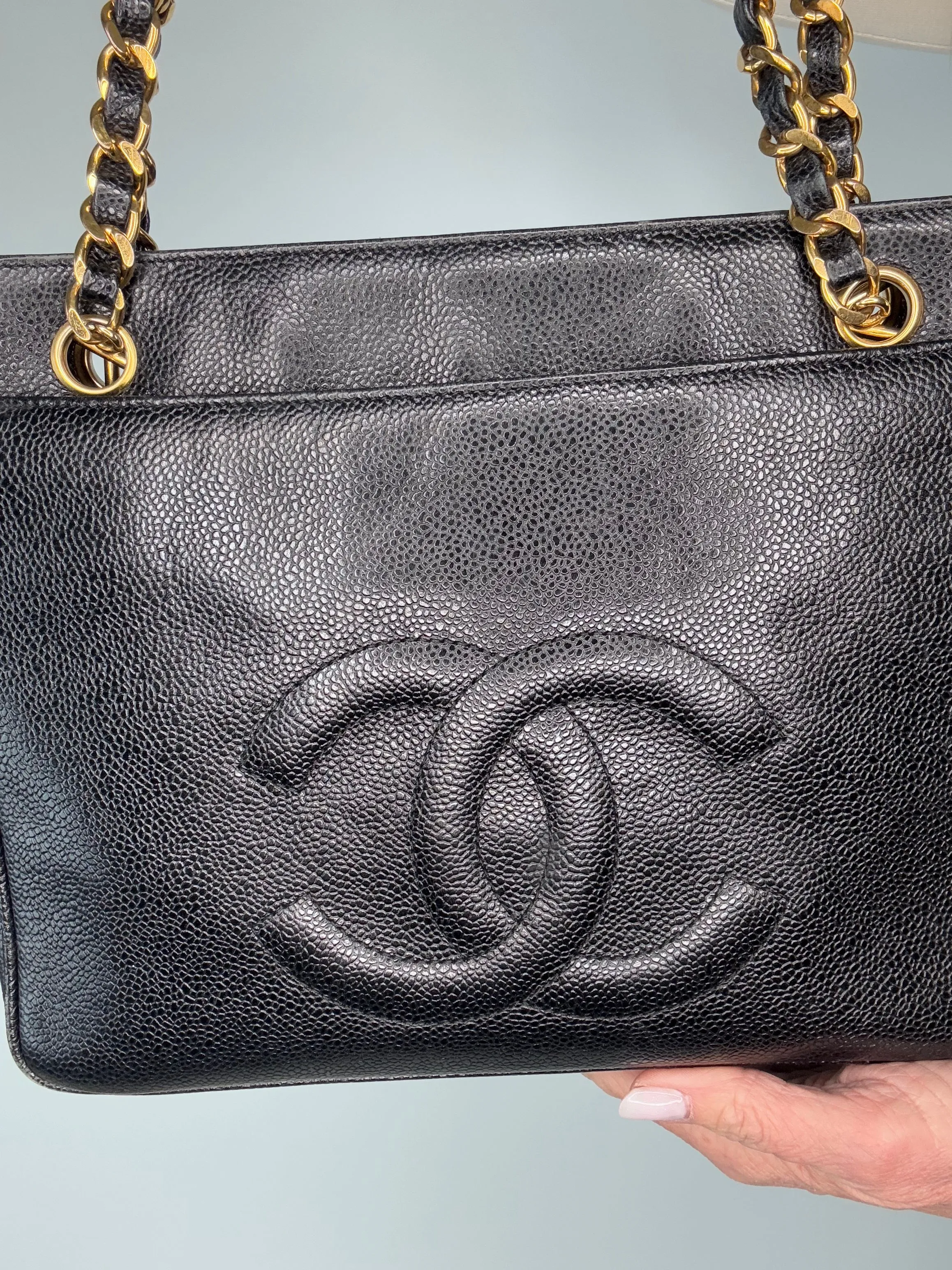 Chanel  Caviar Vintage Two Sided Tote