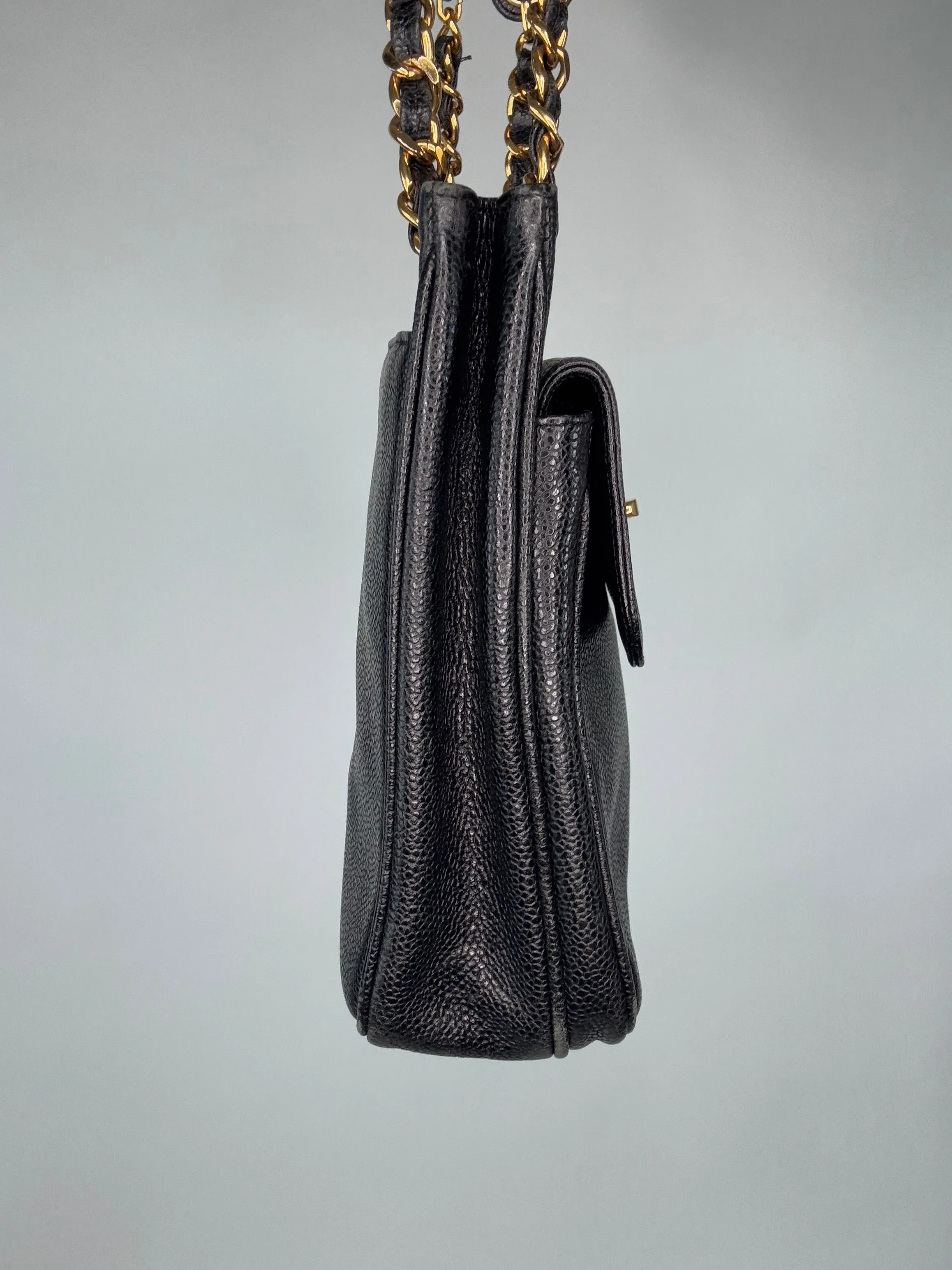 Chanel  Caviar Vintage Two Sided Tote