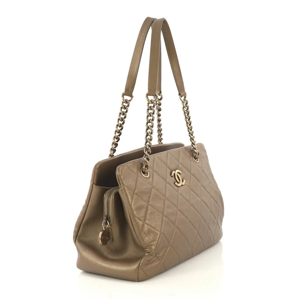 CHANEL CC Crown Medium Calfskin Bag
