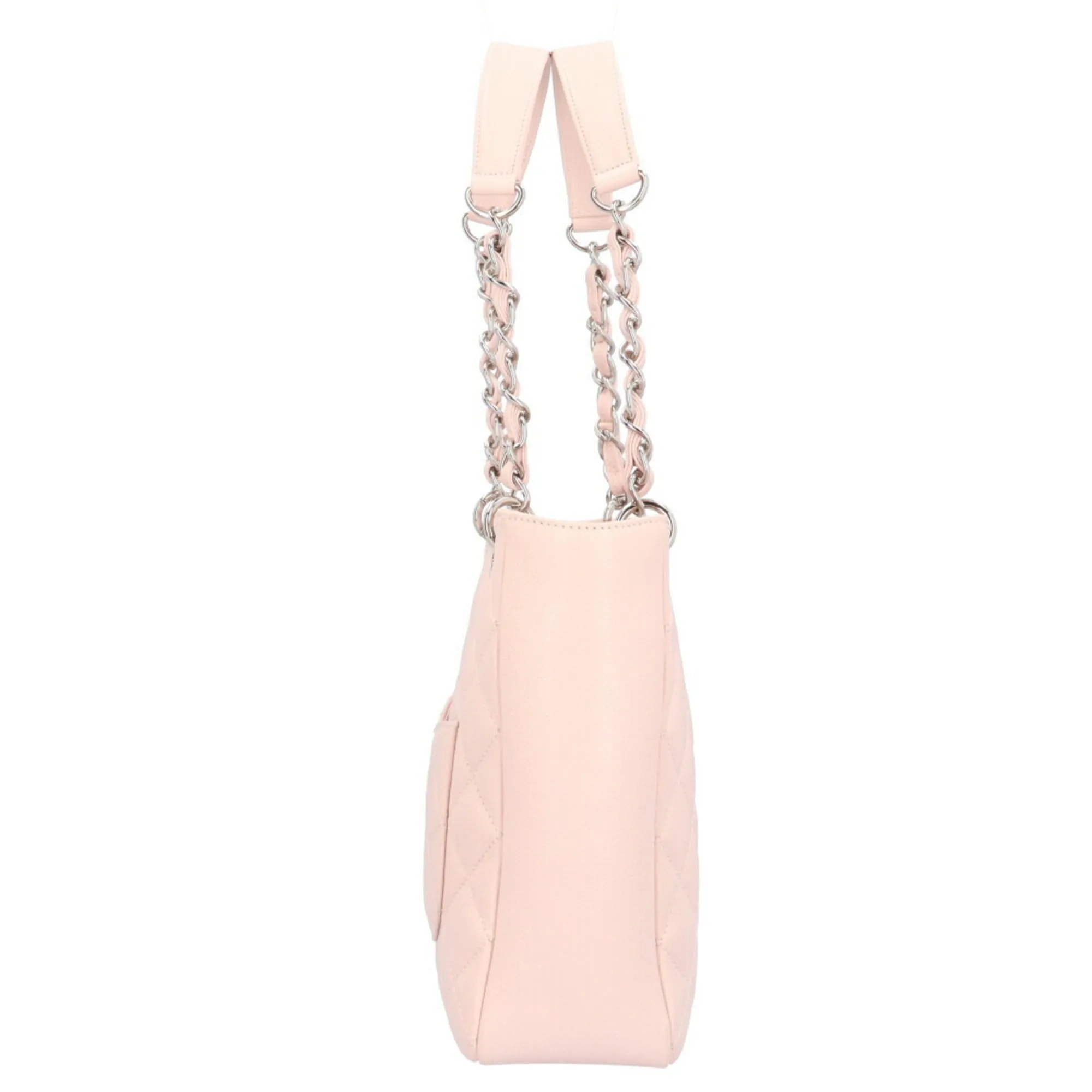 Chanel Chain Tote Bag Caviar Skin Pink Ladies