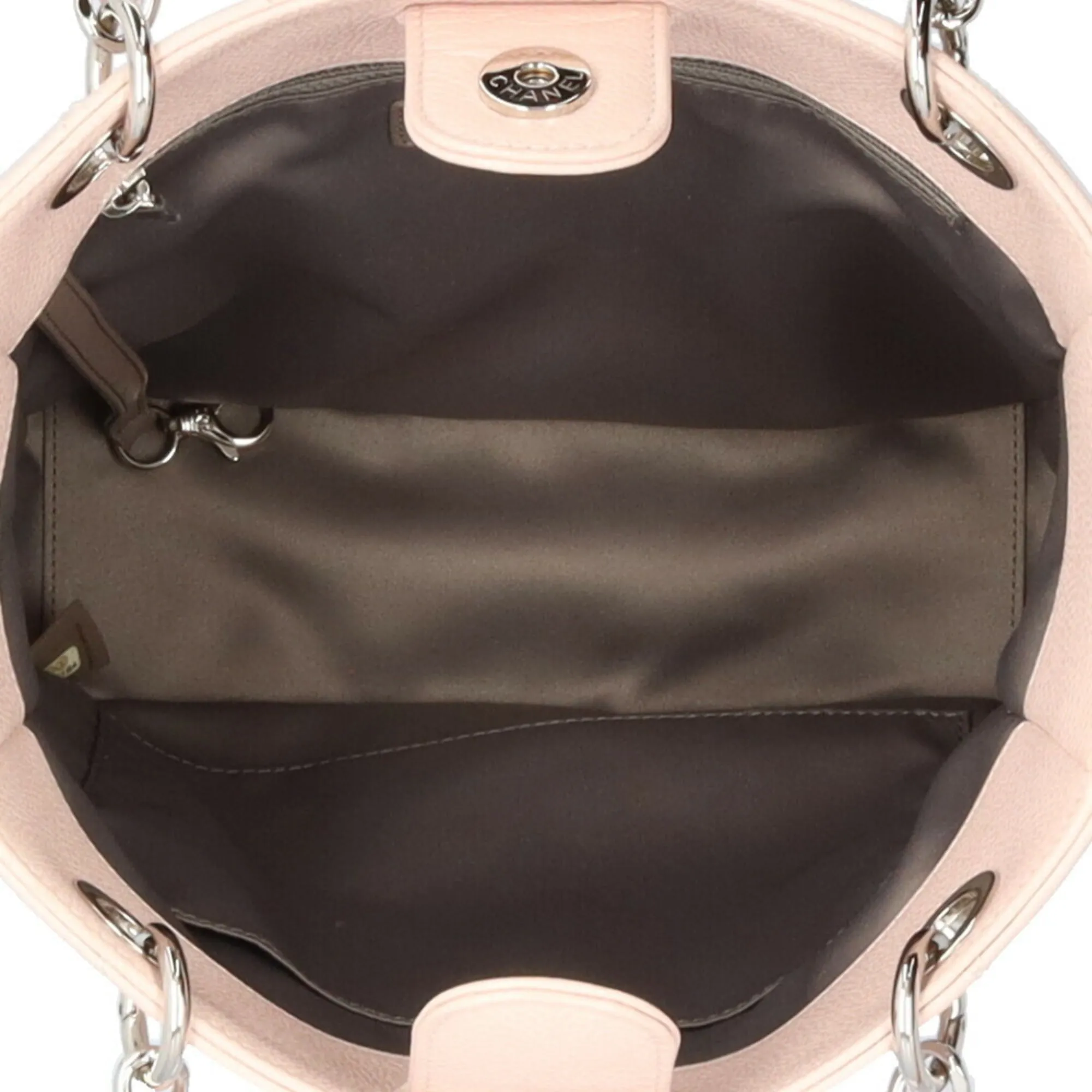 Chanel Chain Tote Bag Caviar Skin Pink Ladies