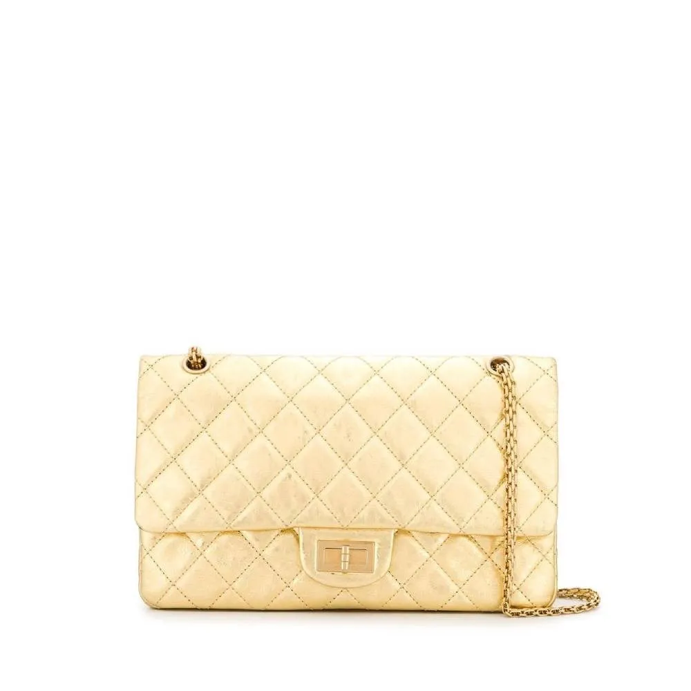 CHANEL Chanel 2.55 Gold Jumbo Bag