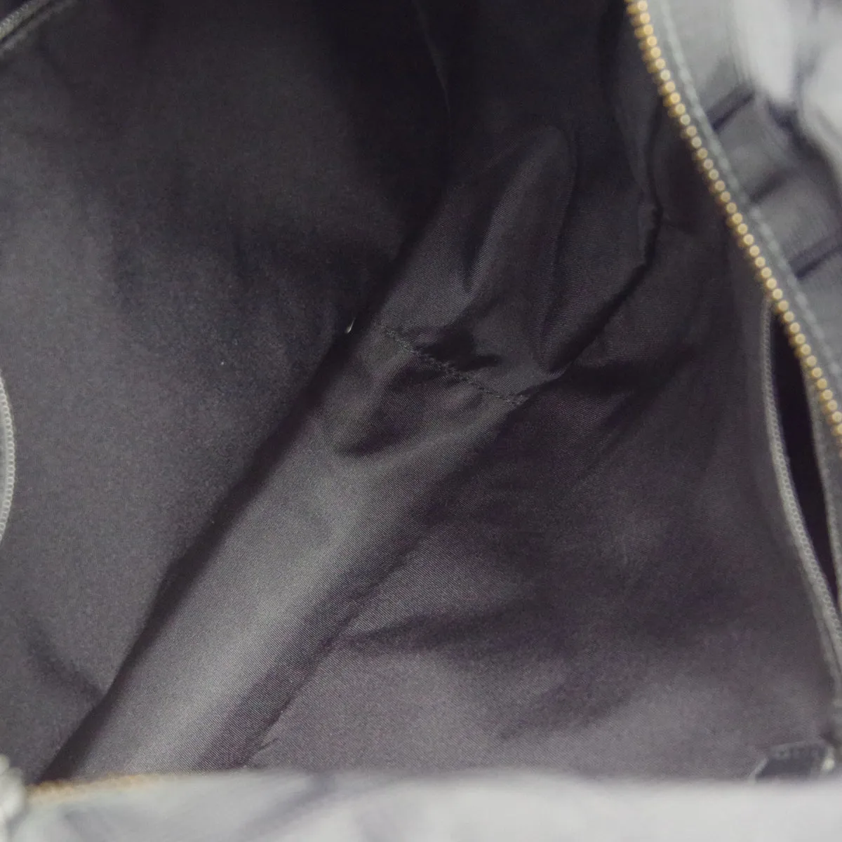 CHANEL Choco Bar Travel Line Tote Handbag Black Jacquard