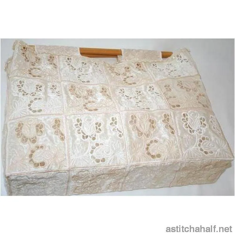 Cutwork Roses Tote Bag