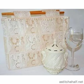 Cutwork Roses Tote Bag
