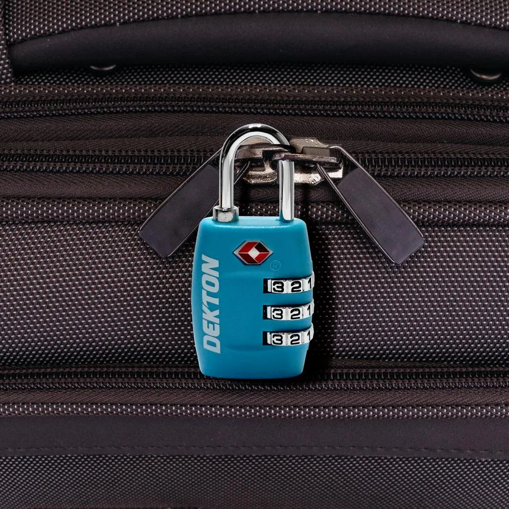 Dekton Sr3 30 mm Combination Padlock | TSA Approved