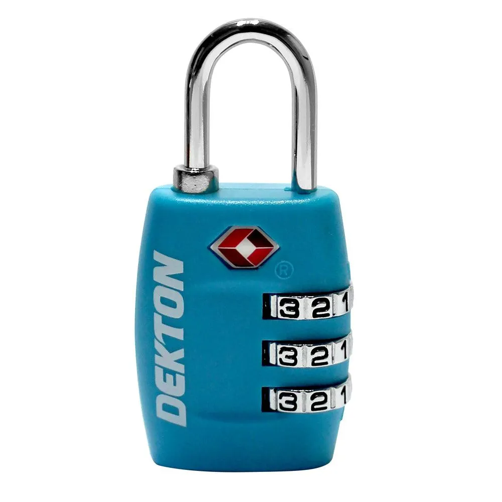 Dekton Sr3 30 mm Combination Padlock | TSA Approved